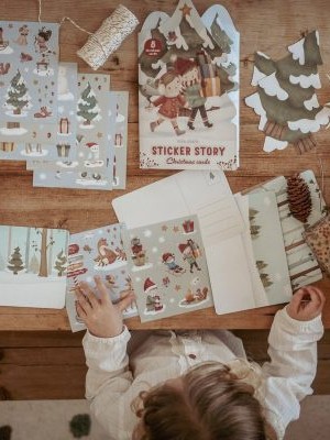 Naklejki z planszami Little Dutch Świąteczna opowieść Naklejki z planszami Little Dutch Świąteczna opowieść