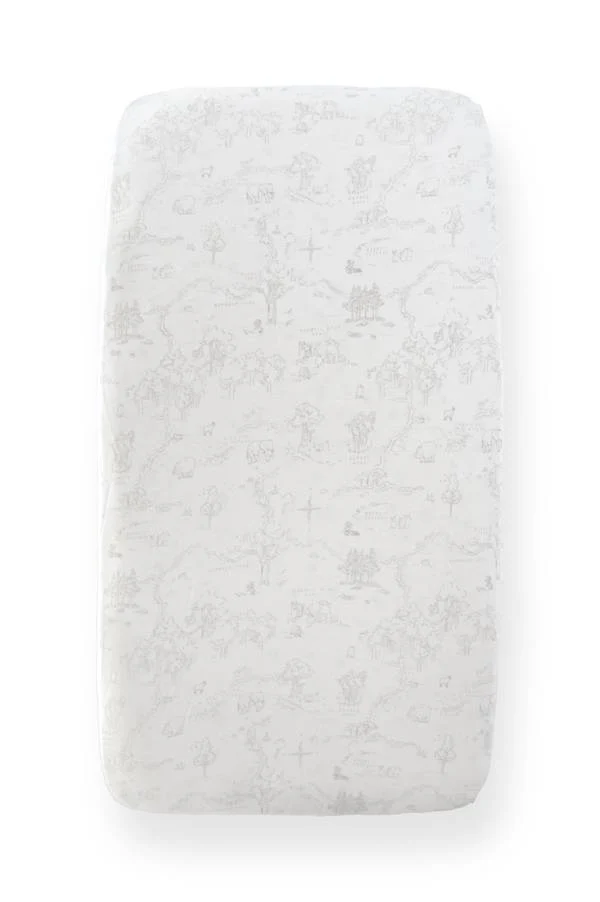 Bamboom - bambusowe prześcieradło do łóżeczka 120x60 cm Boomy's World Oyster Grey