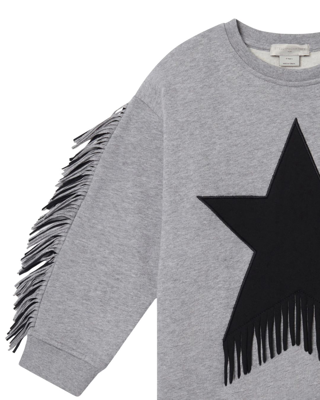Stella McCartney - Sukienka Star Graphic Fringed