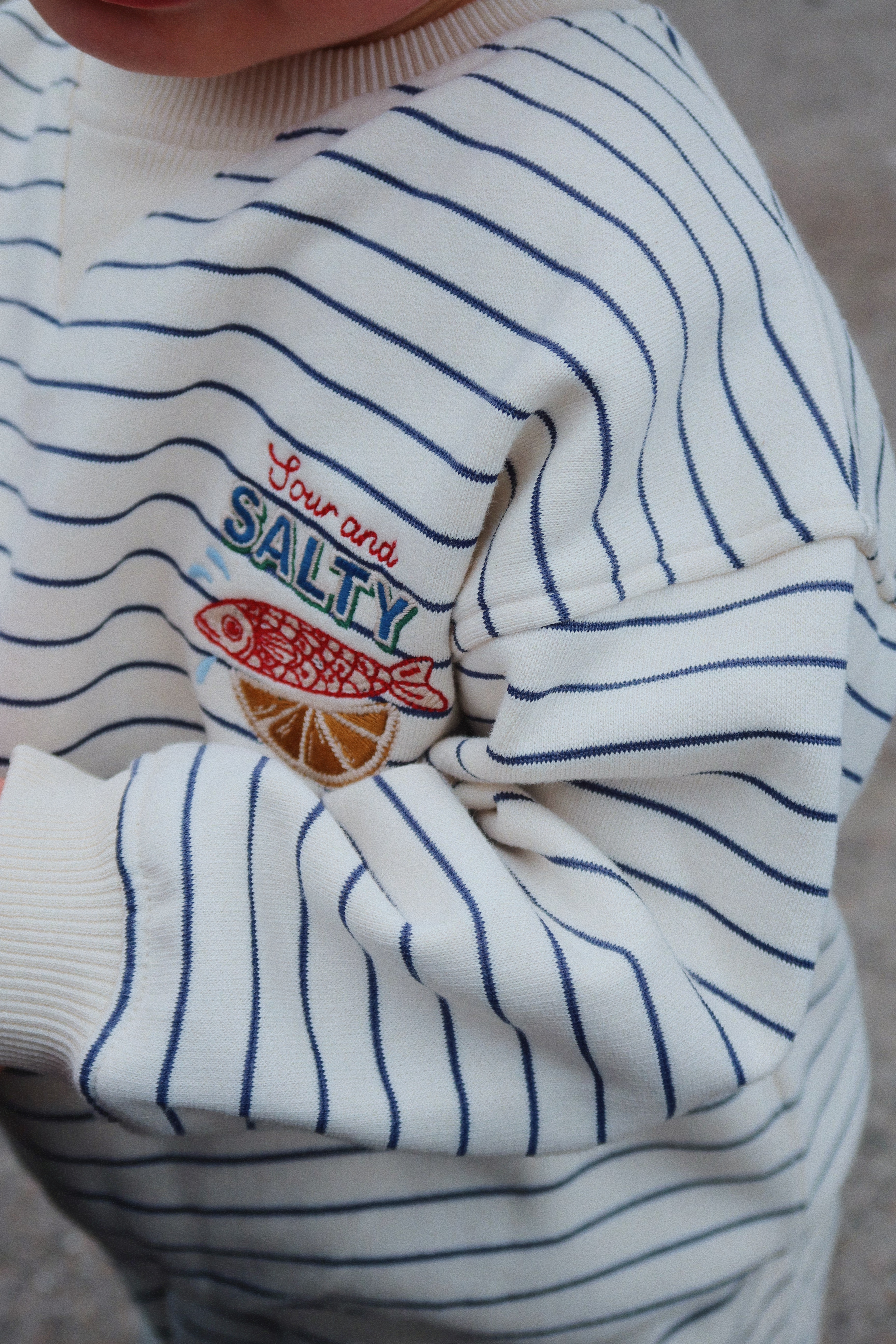 Konges Sløjd - bluza dresowa Amio Sweat Shirt OCS Captains Blue/Antique White