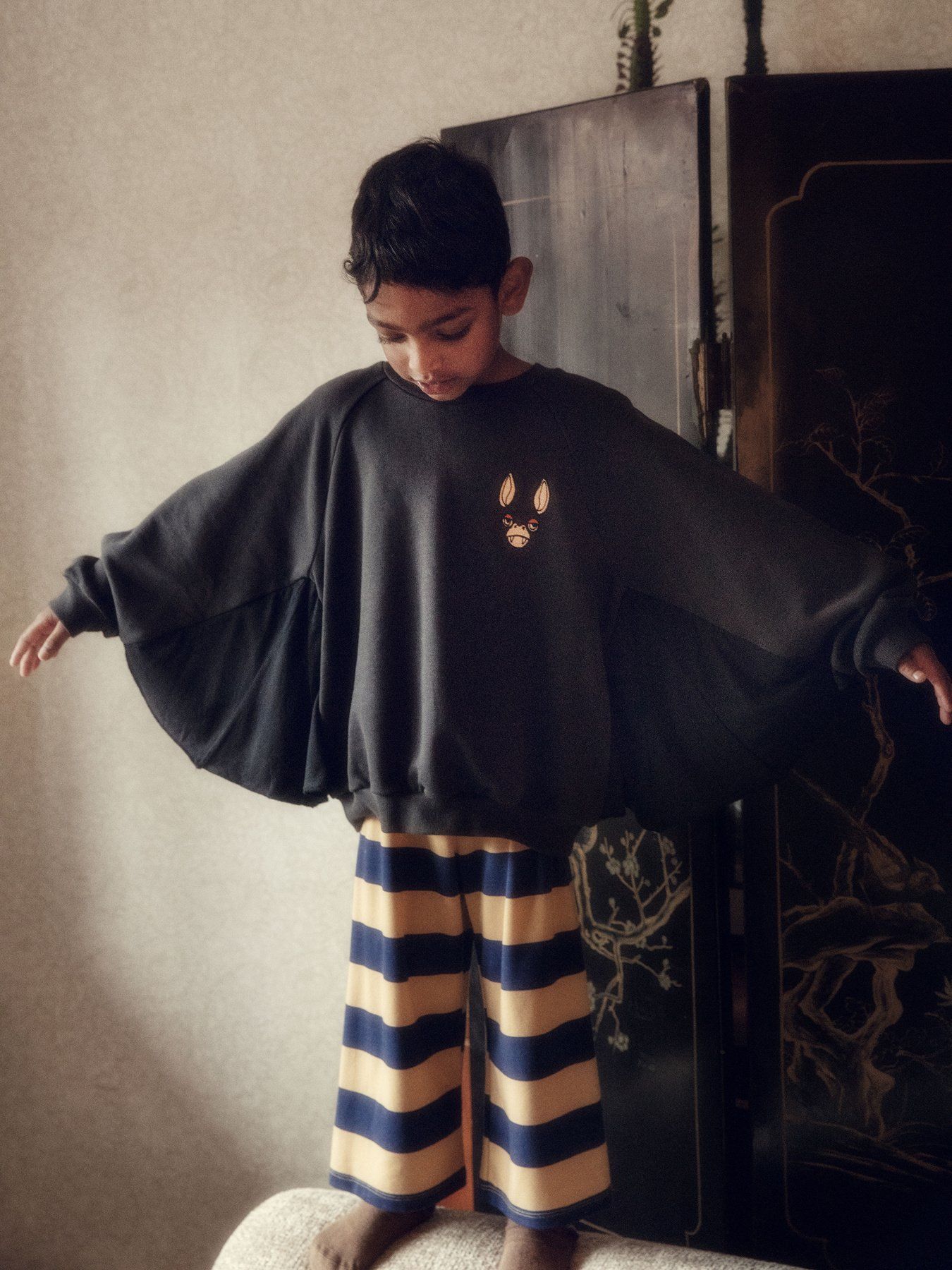 Bluza z nietoperzowymi rękawami Mini Rodini Bat Sleeve Sweatshirt