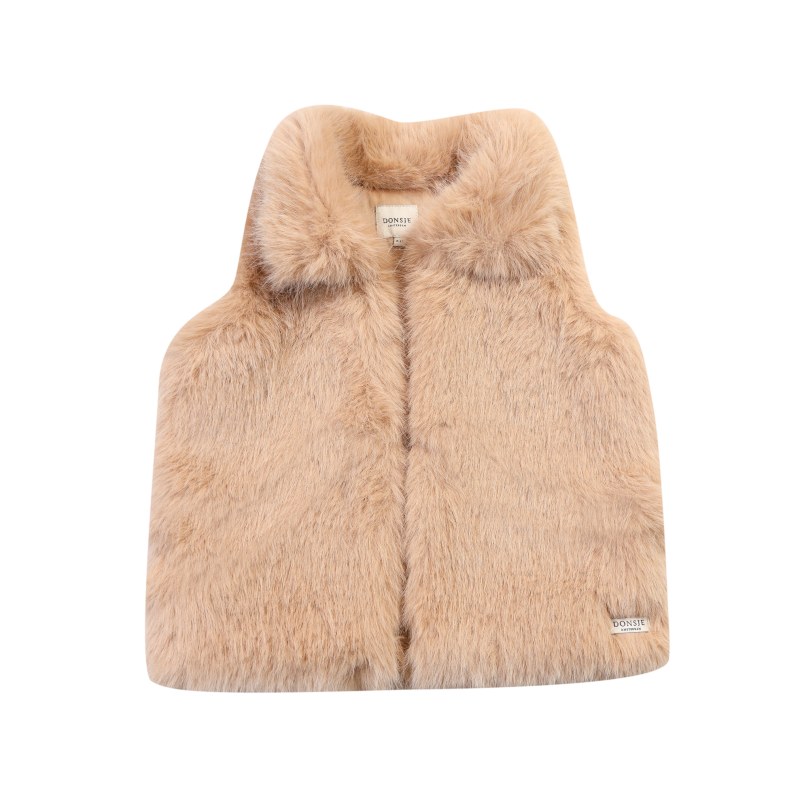 Donsje - bezrękawnik Roswita Gilet Cloudy Rose Teddy
