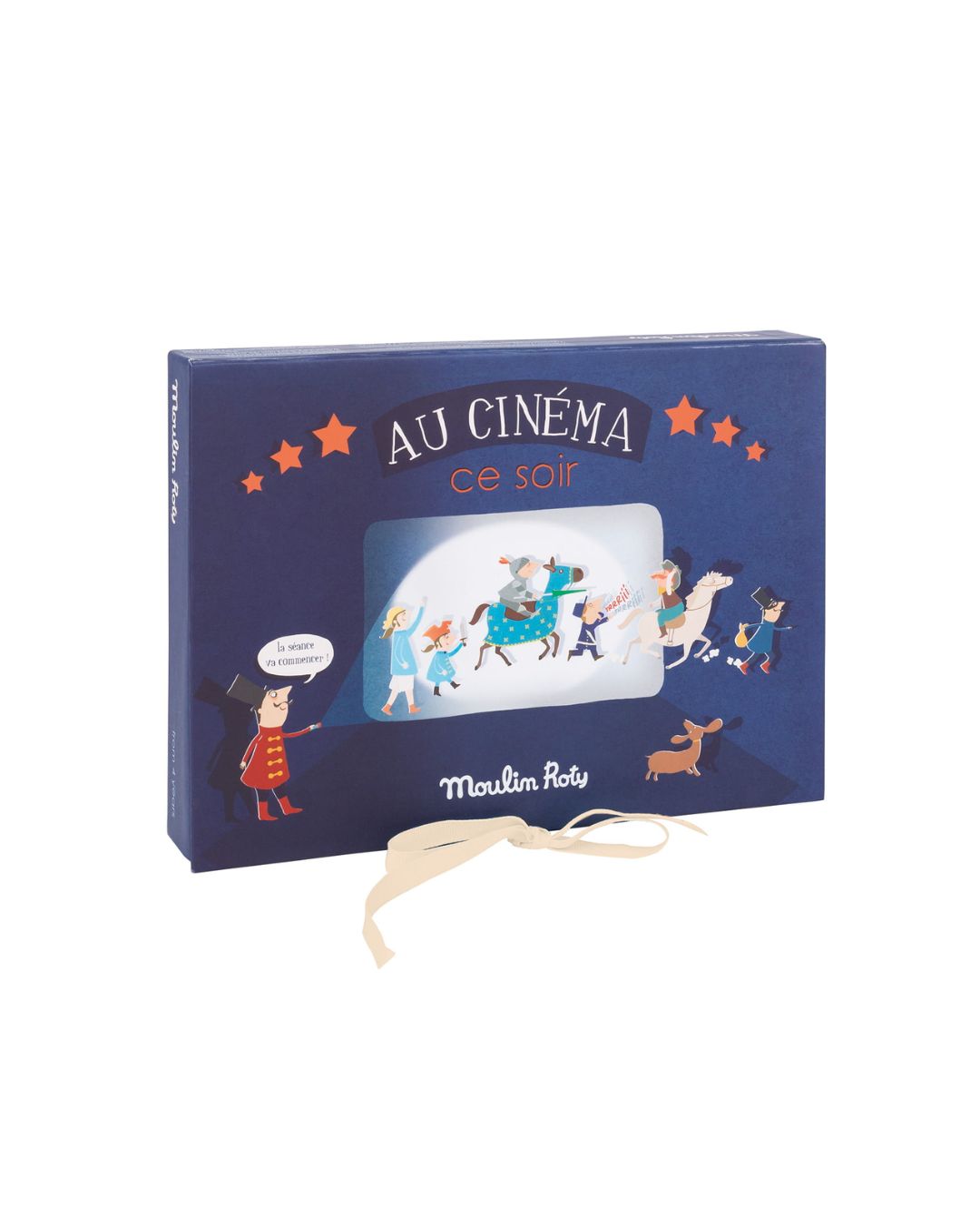 Moulin Roty - zestaw latarka z projektorem 5 opowieści Kino Au Cinema