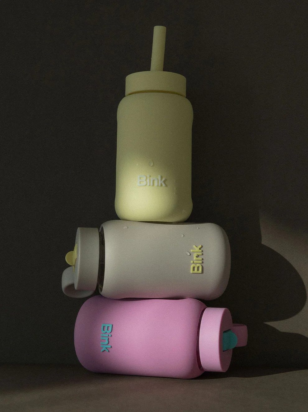 Bink - silikonowa nasadka z rurką do butelek Bink Kids 300 ml Butter