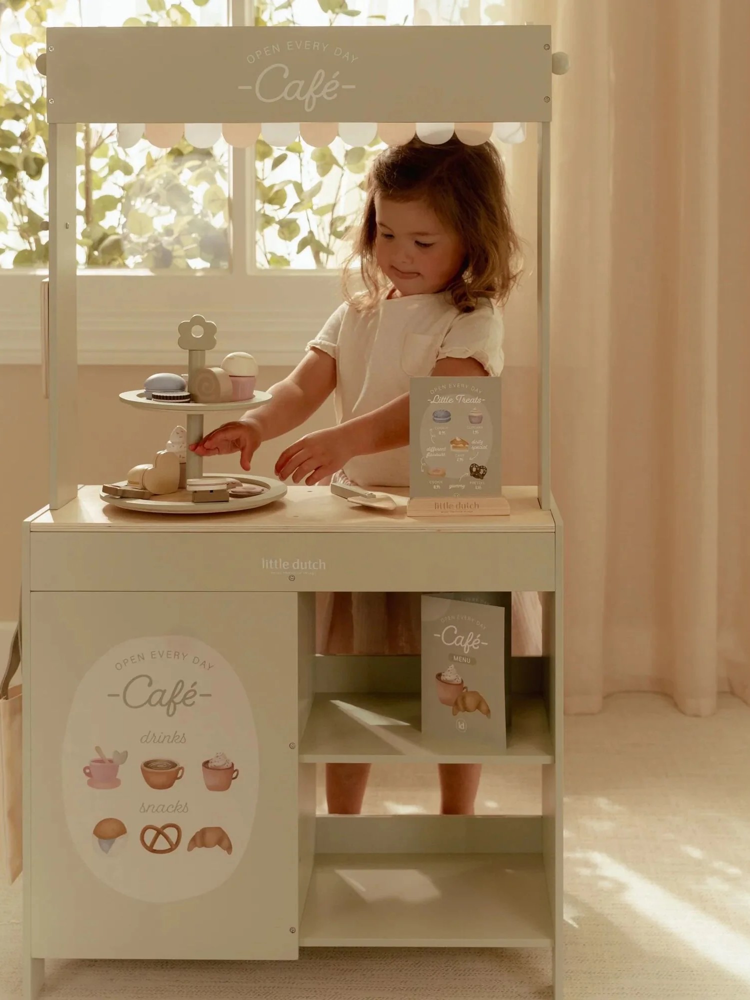 Little Dutch - drewniana patera z ciasteczkami FSC