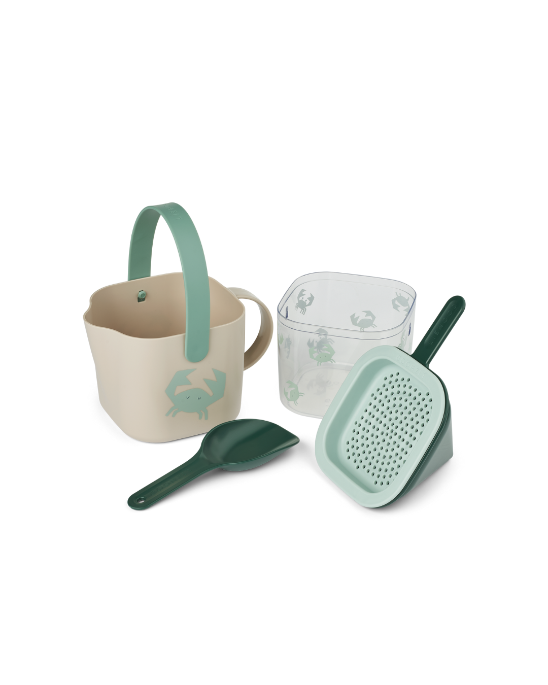 Liewood - zestaw do piaskownicy Roald Sand Set Crab Sandy