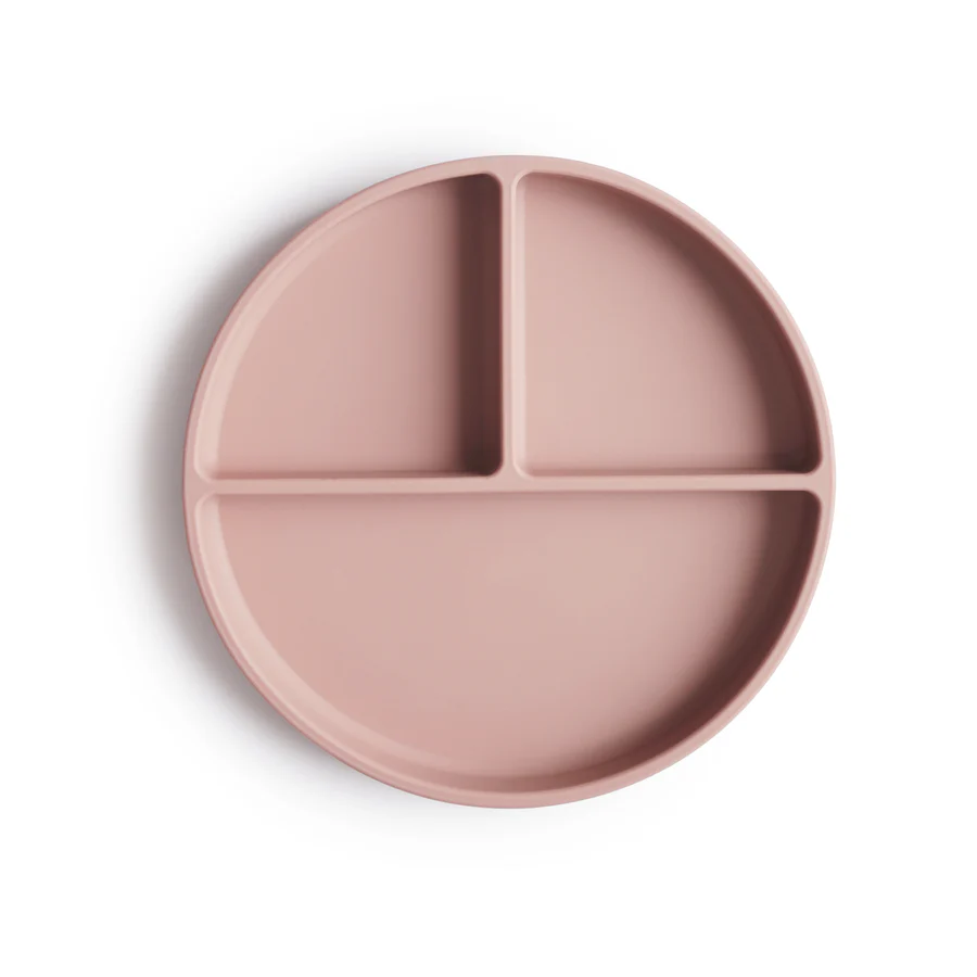 Mushie - talerzyk silikonowy z przyssawką Blush