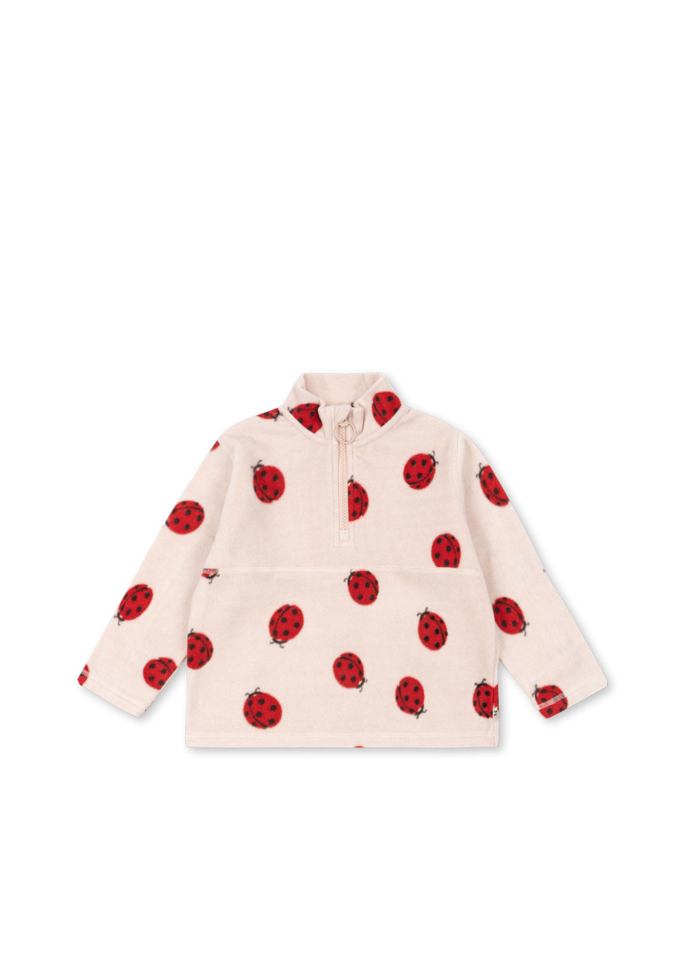 Konges Sløjd - bluza polarowa Tavi Fleece Sweatshirt GRS Ladybug