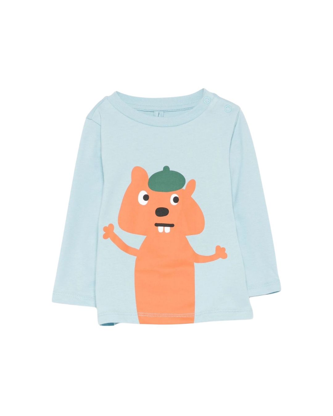 Stella McCartney - koszulka chłopięca z długim rękawem Squirrel Print