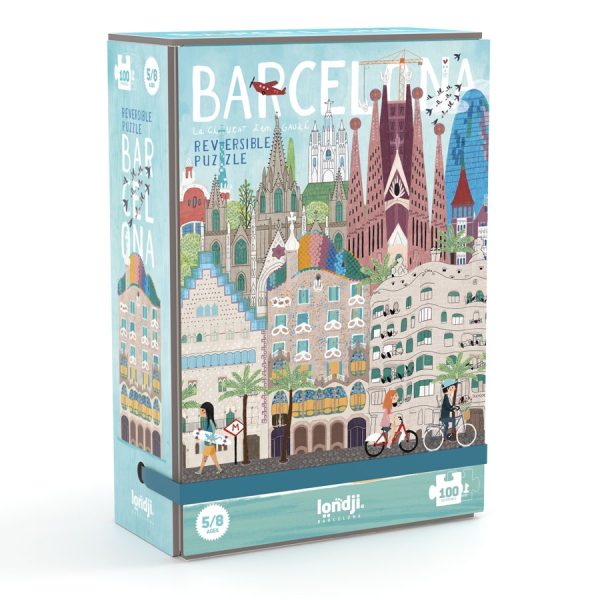 Londji - puzzle Gaudi Skyline dwustronne 100 elementów z grą obserwacyjną
