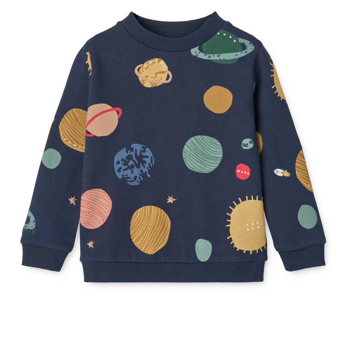 Liewood - bluza z nadrukiem Thora Printed Sweatshirt Universe / Classic navy