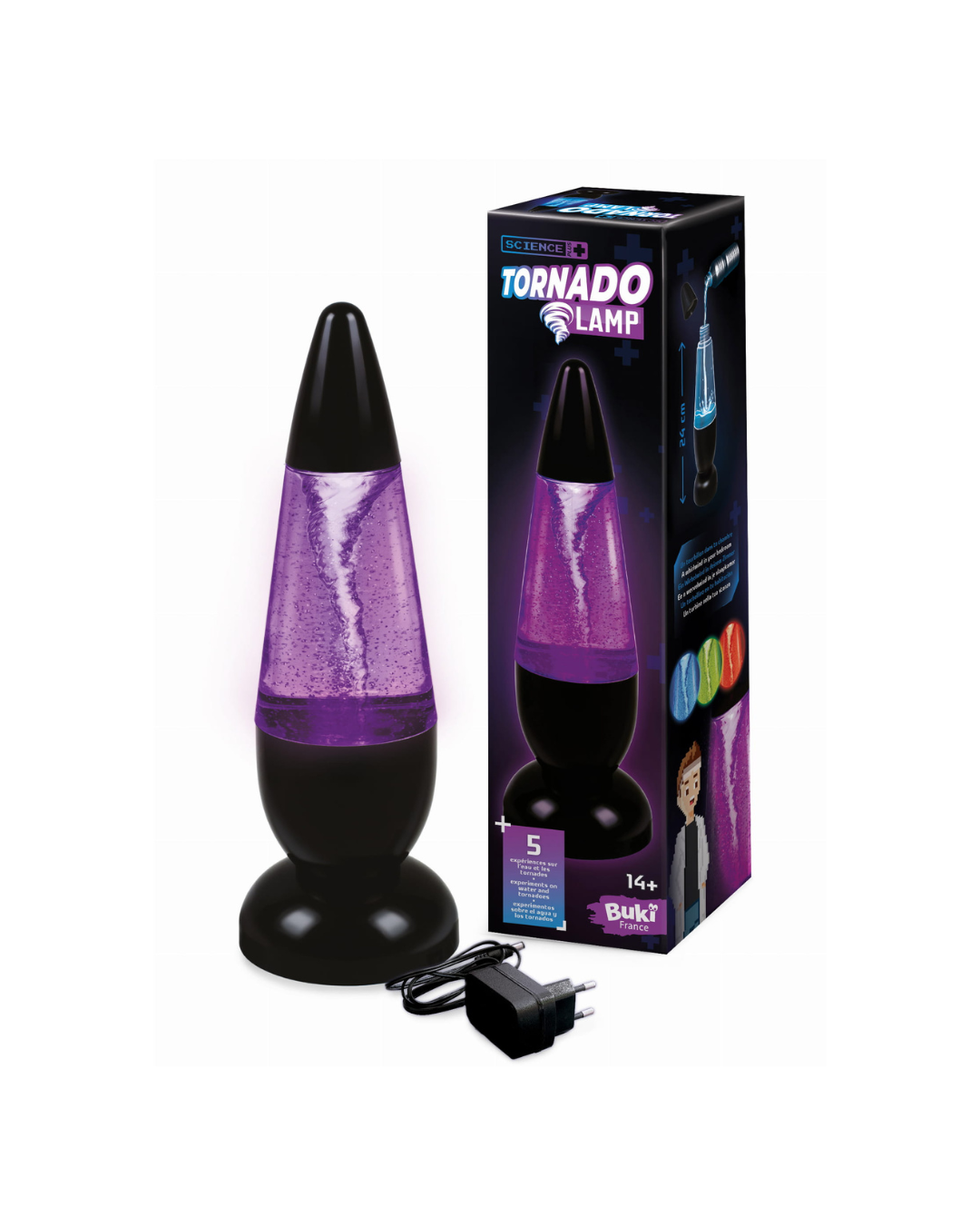 Buki - lampa tornado + 5 doświadczeń