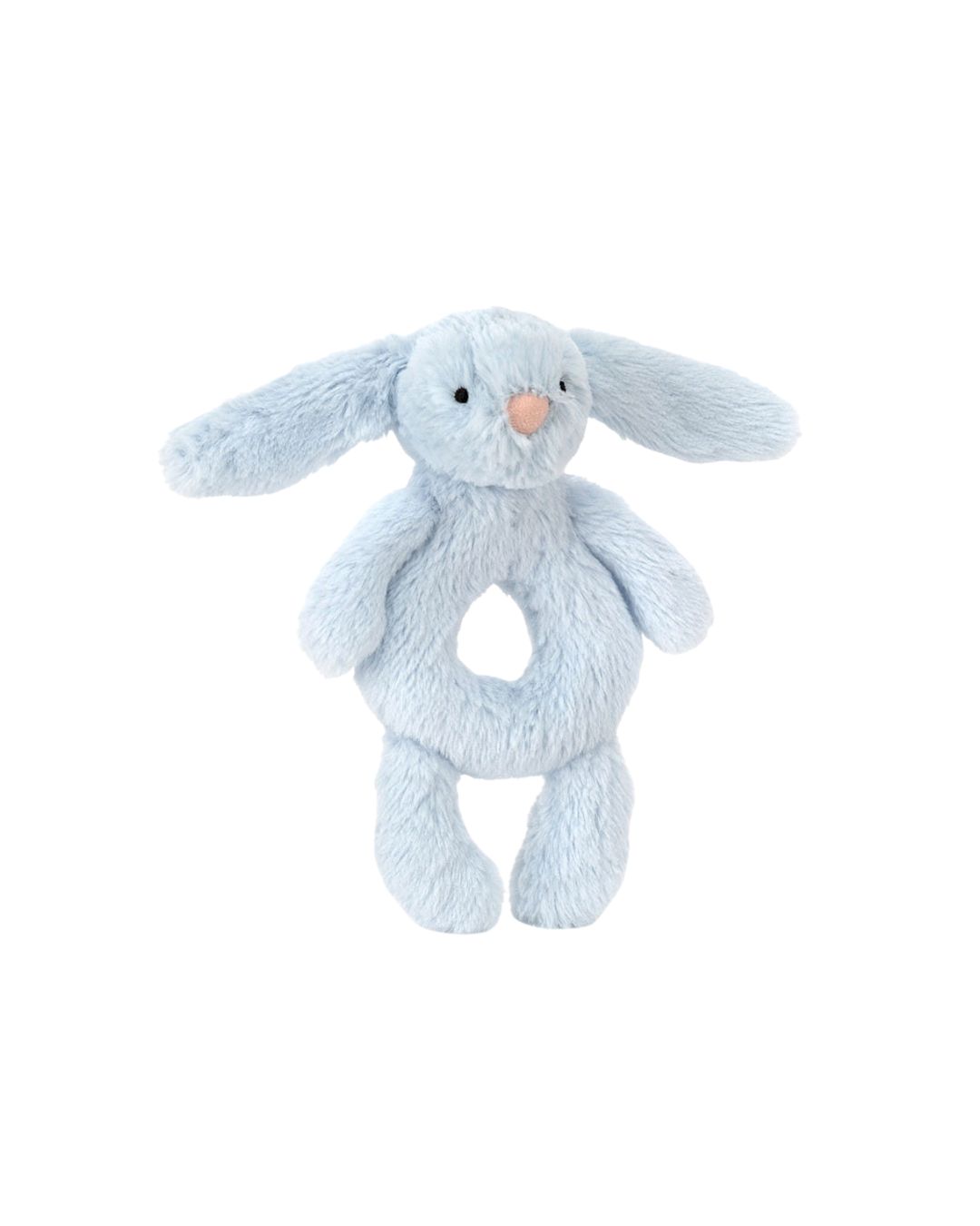 Jellycat - króliczek grzechotka niebieska 18 cm