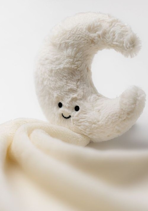 Jellycat - Księżyc Perłowo-Biały Szmatka Przytulanka Kremowa 34 cm