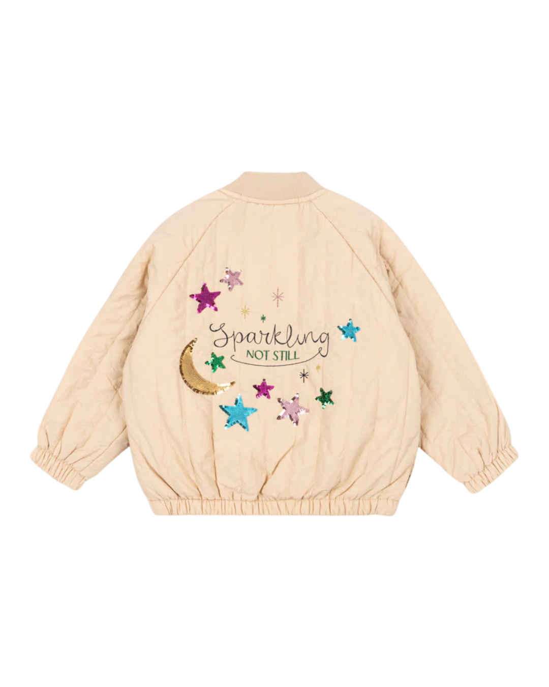 Konges Sløjd - dziecięca kurtka bomberka JUNO Sequin Bomber Jacket Frappe