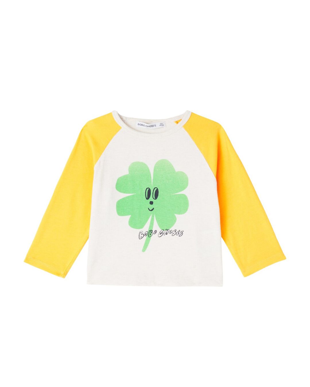 BOBO CHOSES - koszulka niemowlęca z długim rękawem Lucky Clover