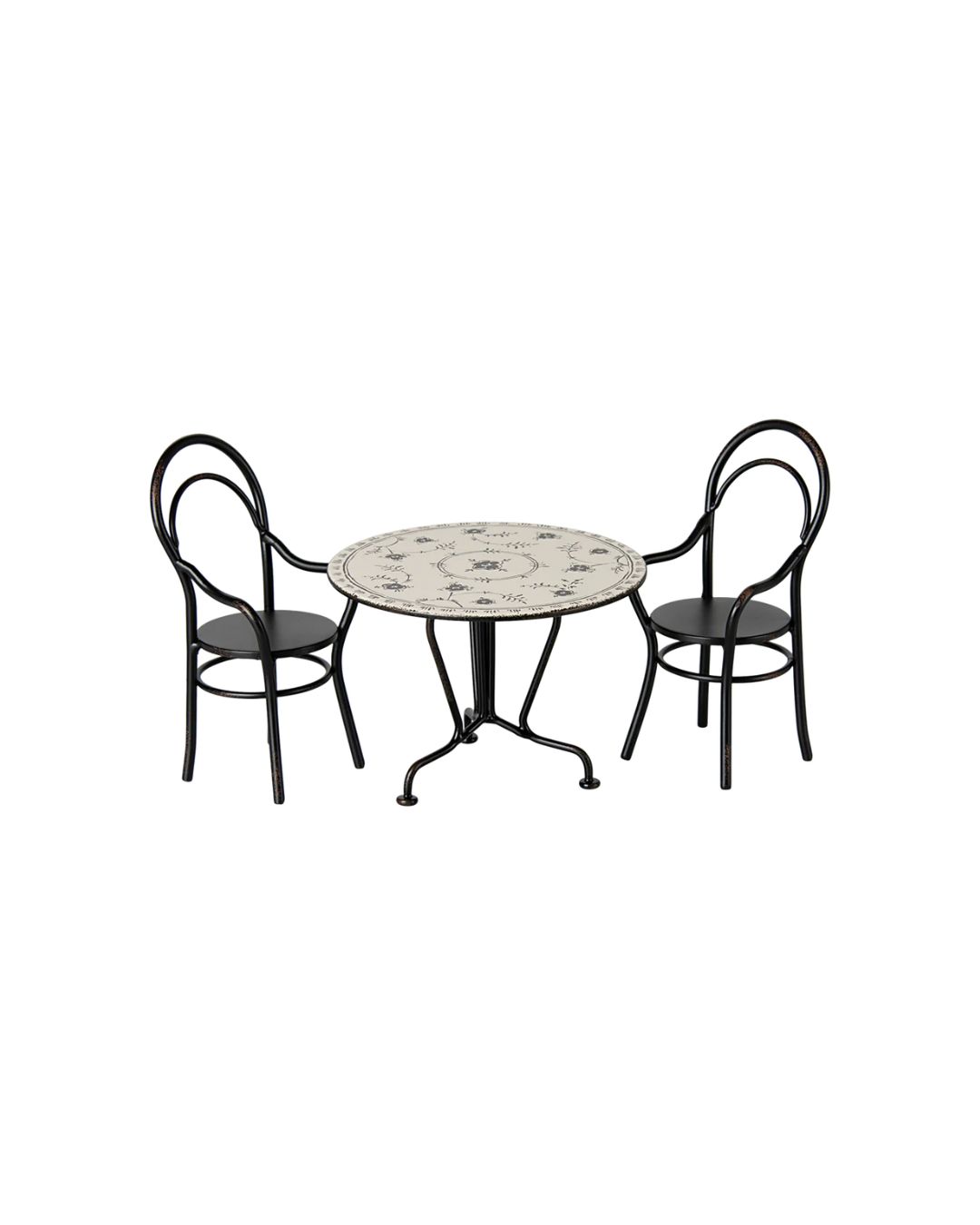 Maileg - stolik dla myszek z dwoma krzesłami - dining table set 