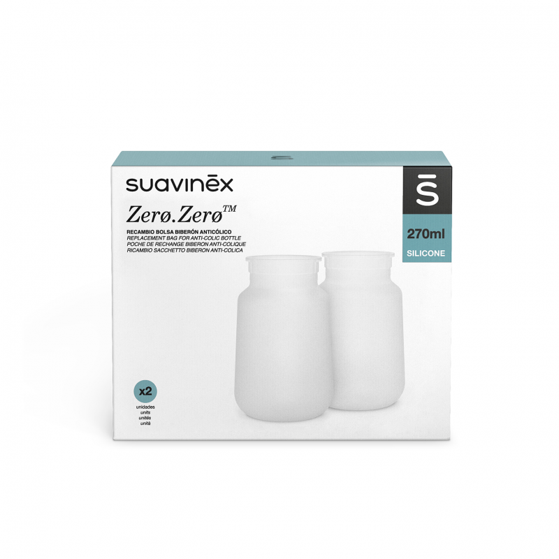 Suavinex - wymienne woreczki do butelki Zero Zero 2 szt. 270 ml