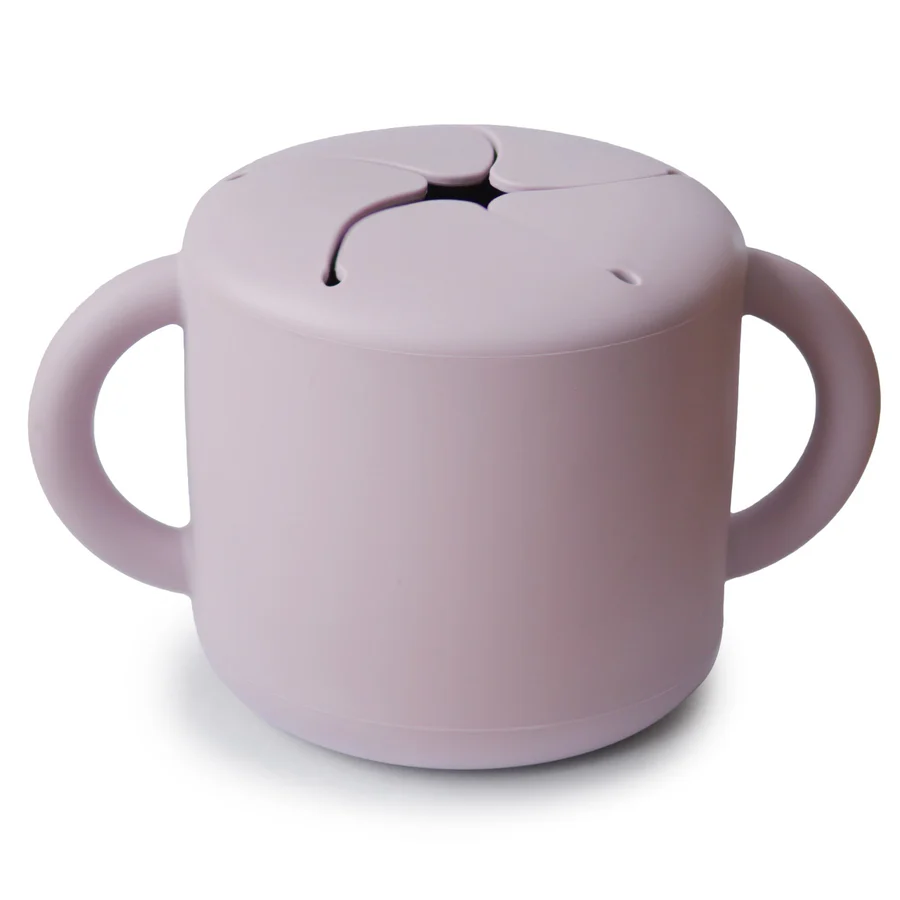 Mushie - kubek niewysypek na przekąski Soft Lilac