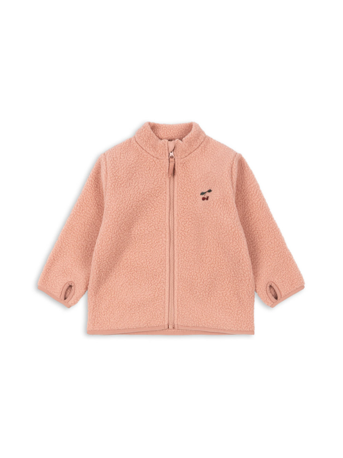 Konges Sløjd - kurtka polarowa Thermy Fleece Jacket GRS Cameo Brown