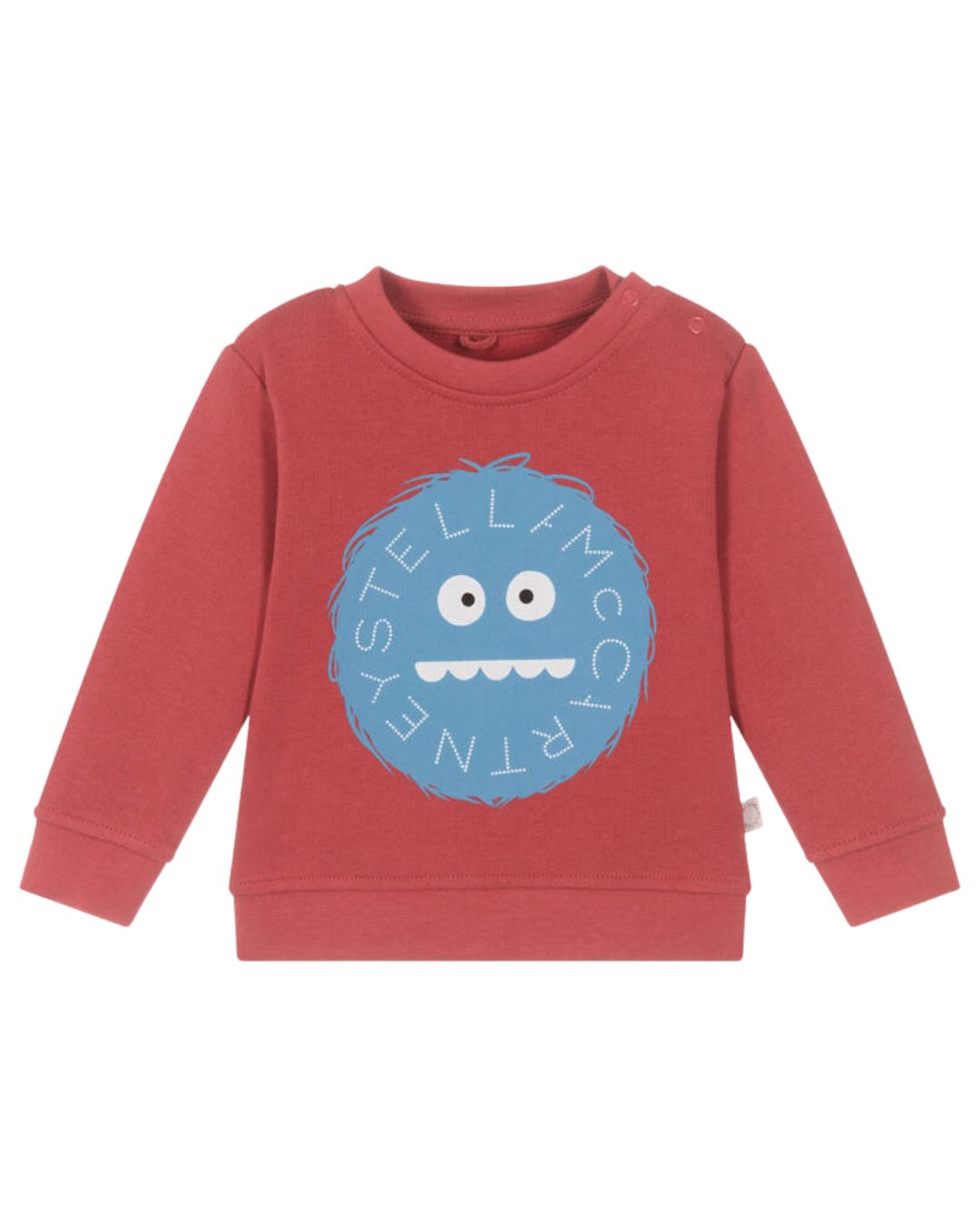  Stella McCartney - bawełniana bluza chłopięca z nadrukiem Yeti