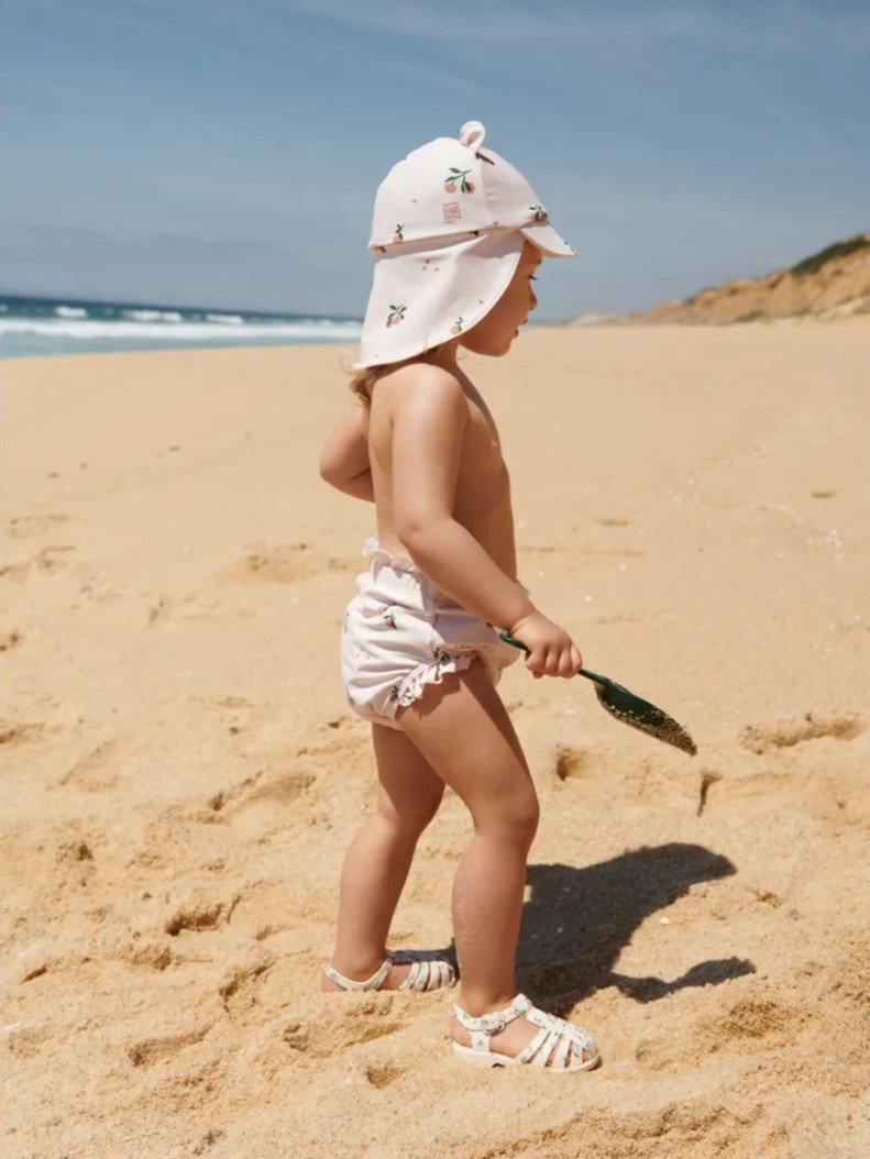 Liewood - spodenki kąpielowe UV Manilla Baby peach sea shell