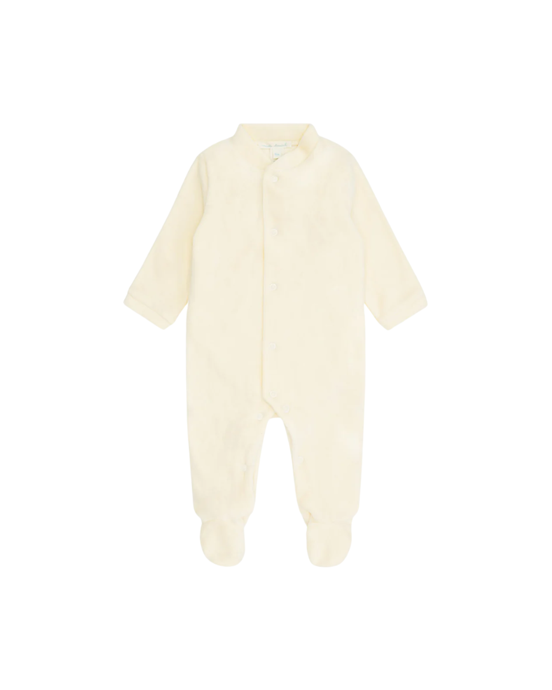 Welurowy pajacyk niemowlęcy kremowy Marie-Chantal Velour Angel Wing Welurowy pajacyk niemowlęcy kremowy Marie-Chantal Velour Angel Wing