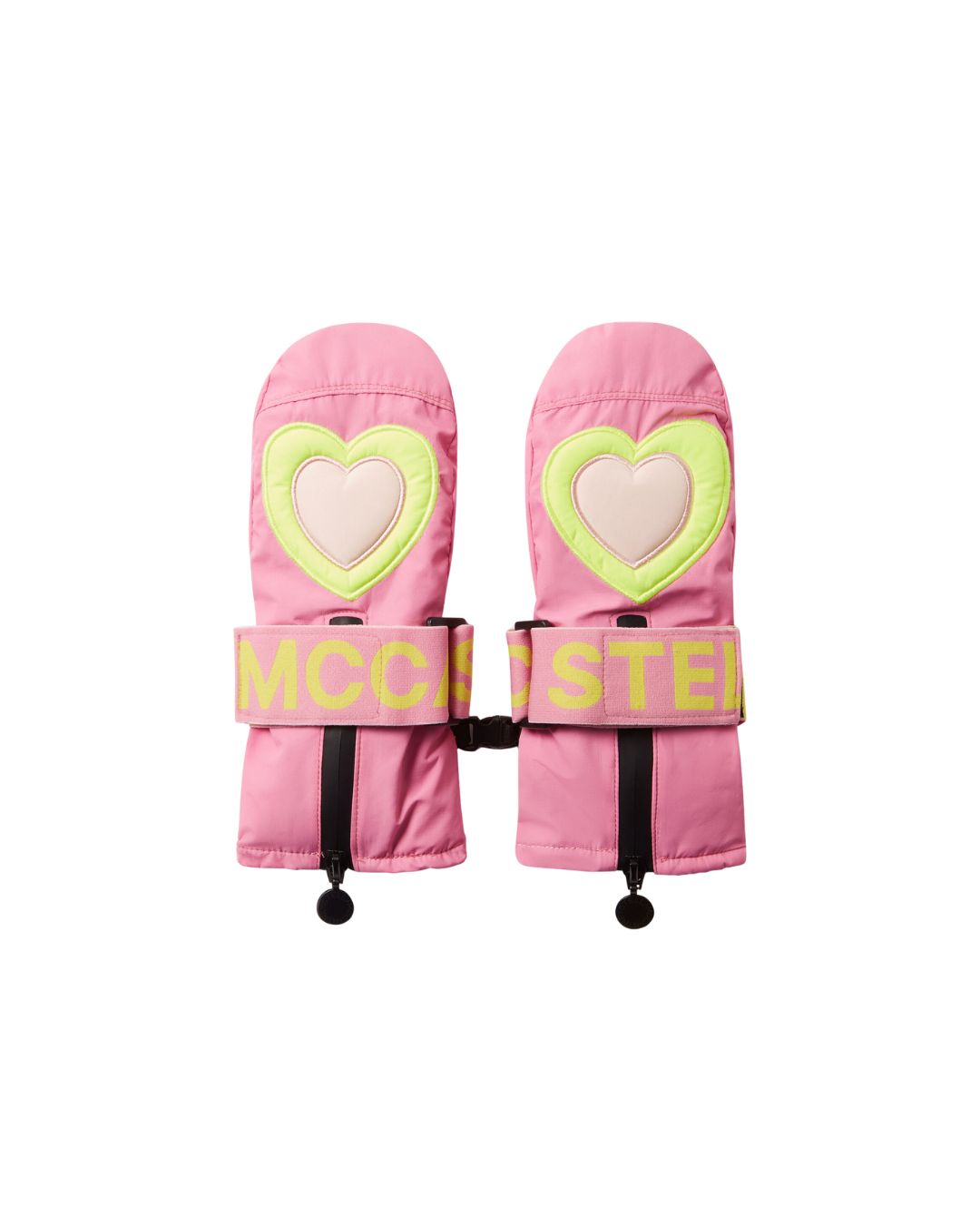 Stella McCartney - rękawice narciarskie Kids Heart Print Ski Gloves