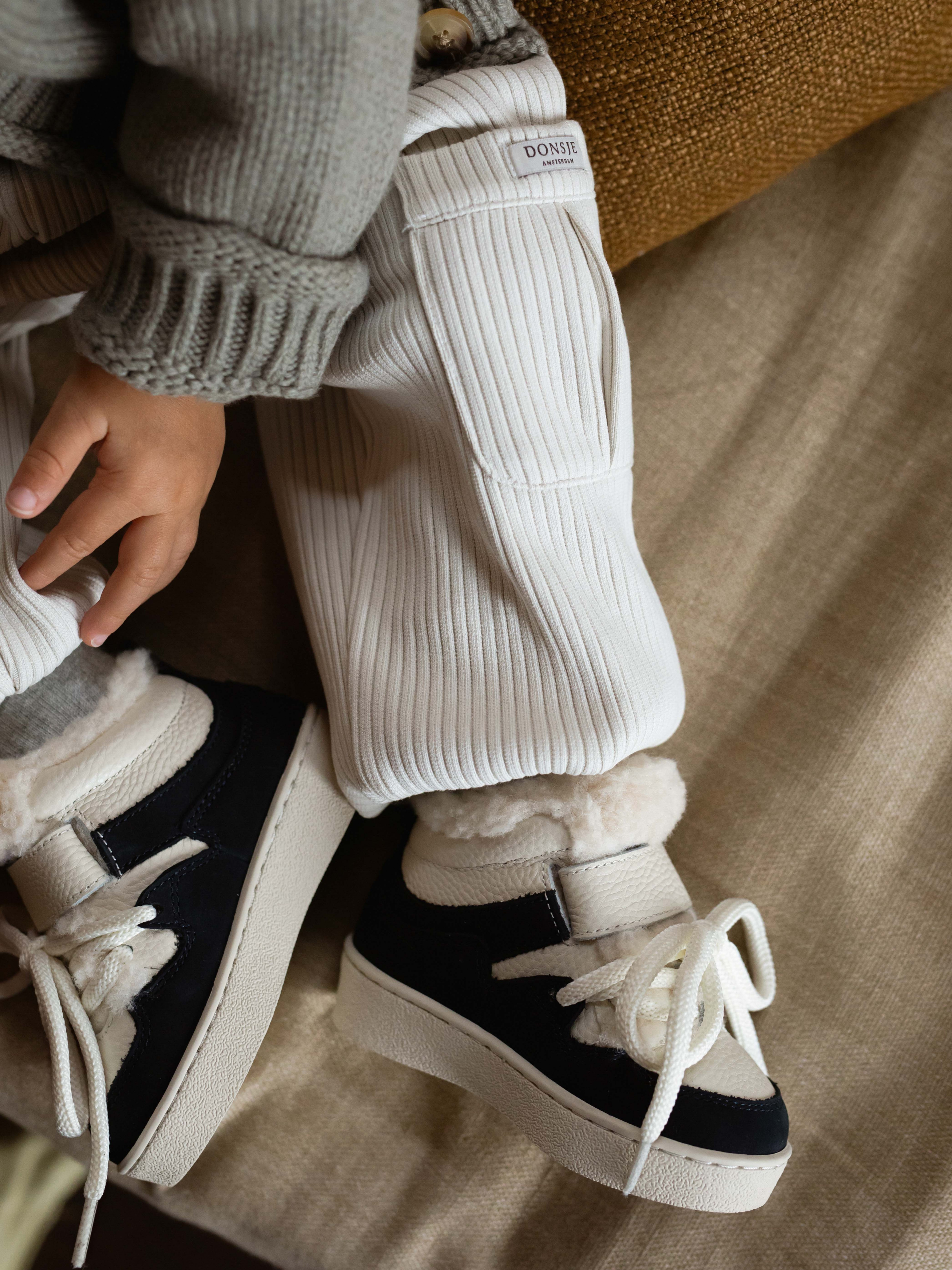 Donsje - buty dziecięce ocieplane Kicco Sneakers Navy Nubuck