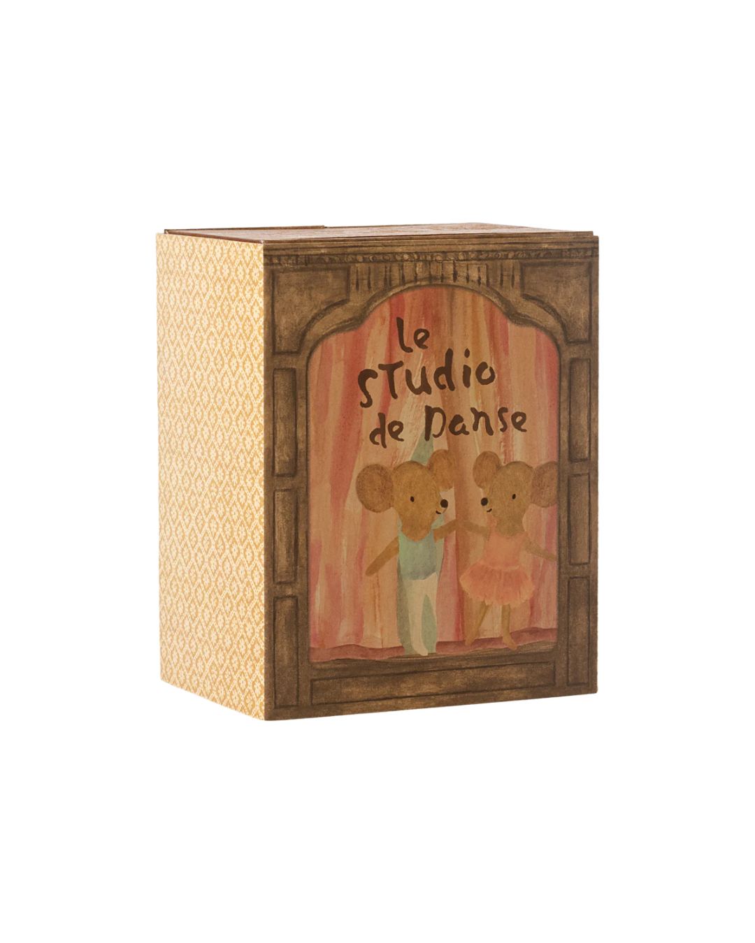 Maileg - myszki baletowe w studiu tanecznym, mała siostra i brat