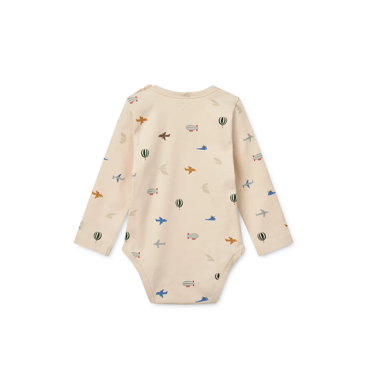Liewood - body niemowlęce z długim rękawem Yanni Baby aviator ecru