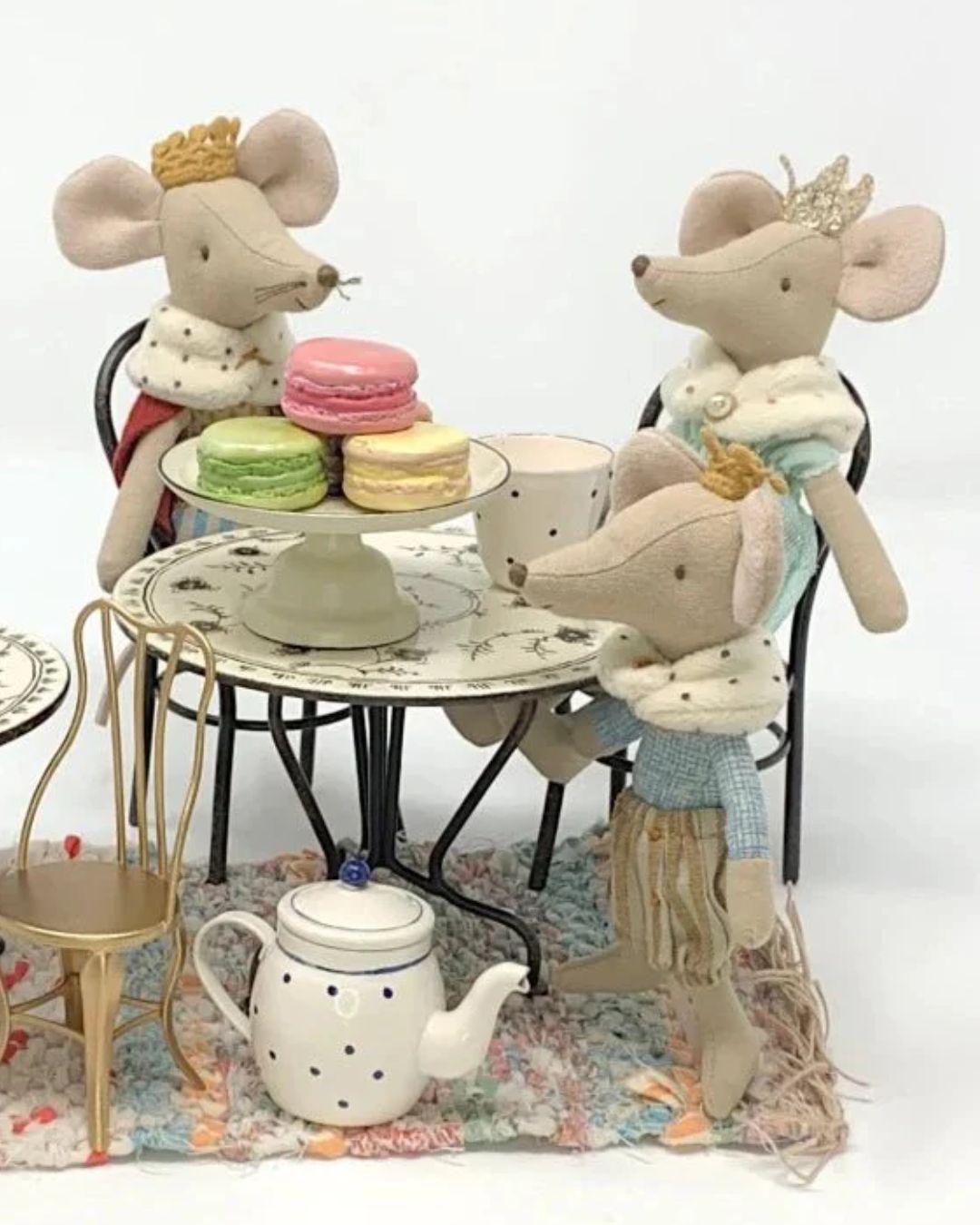 Maileg - zestaw deserowy Macarons et chocolat