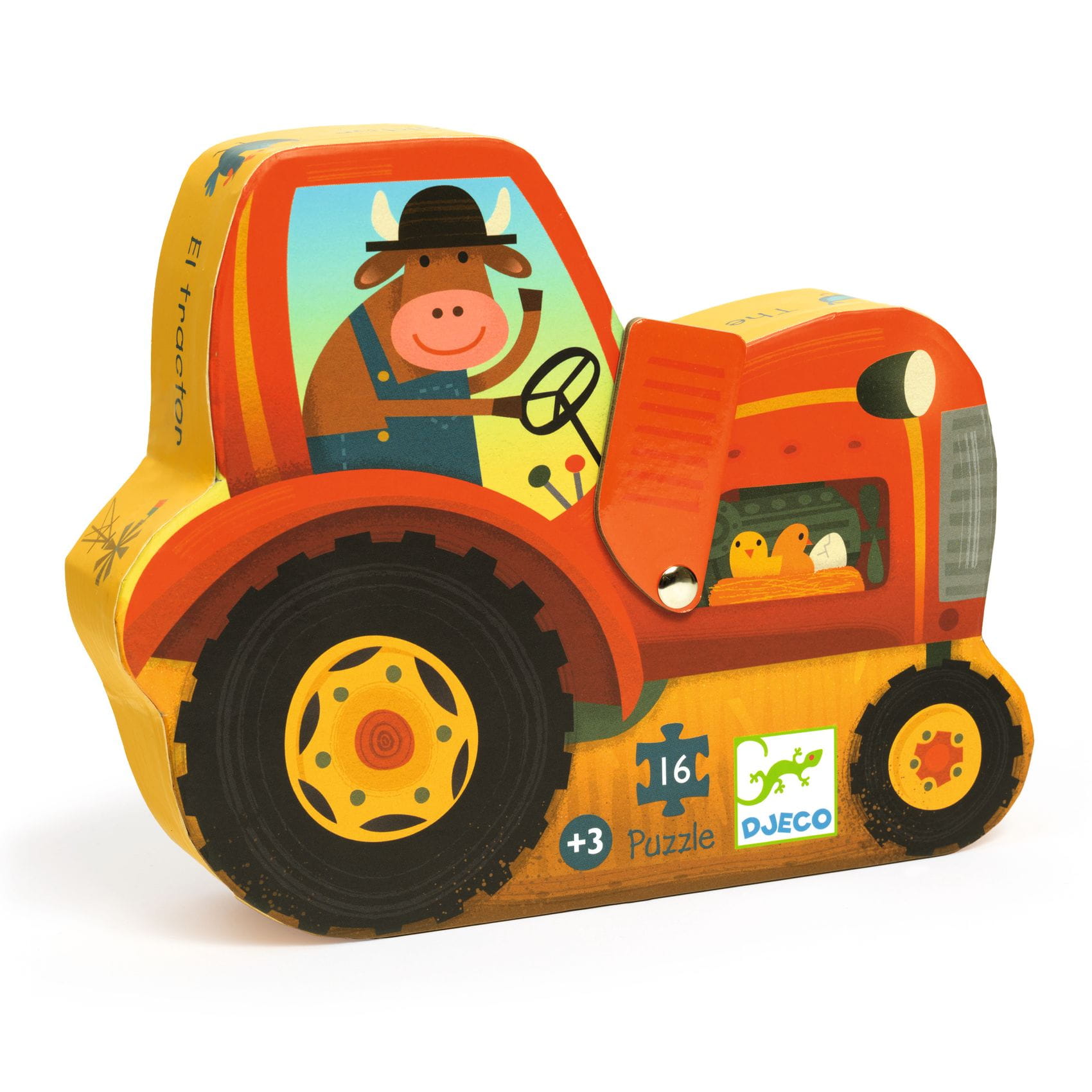 Djeco - puzzle Traktor 16 elementów