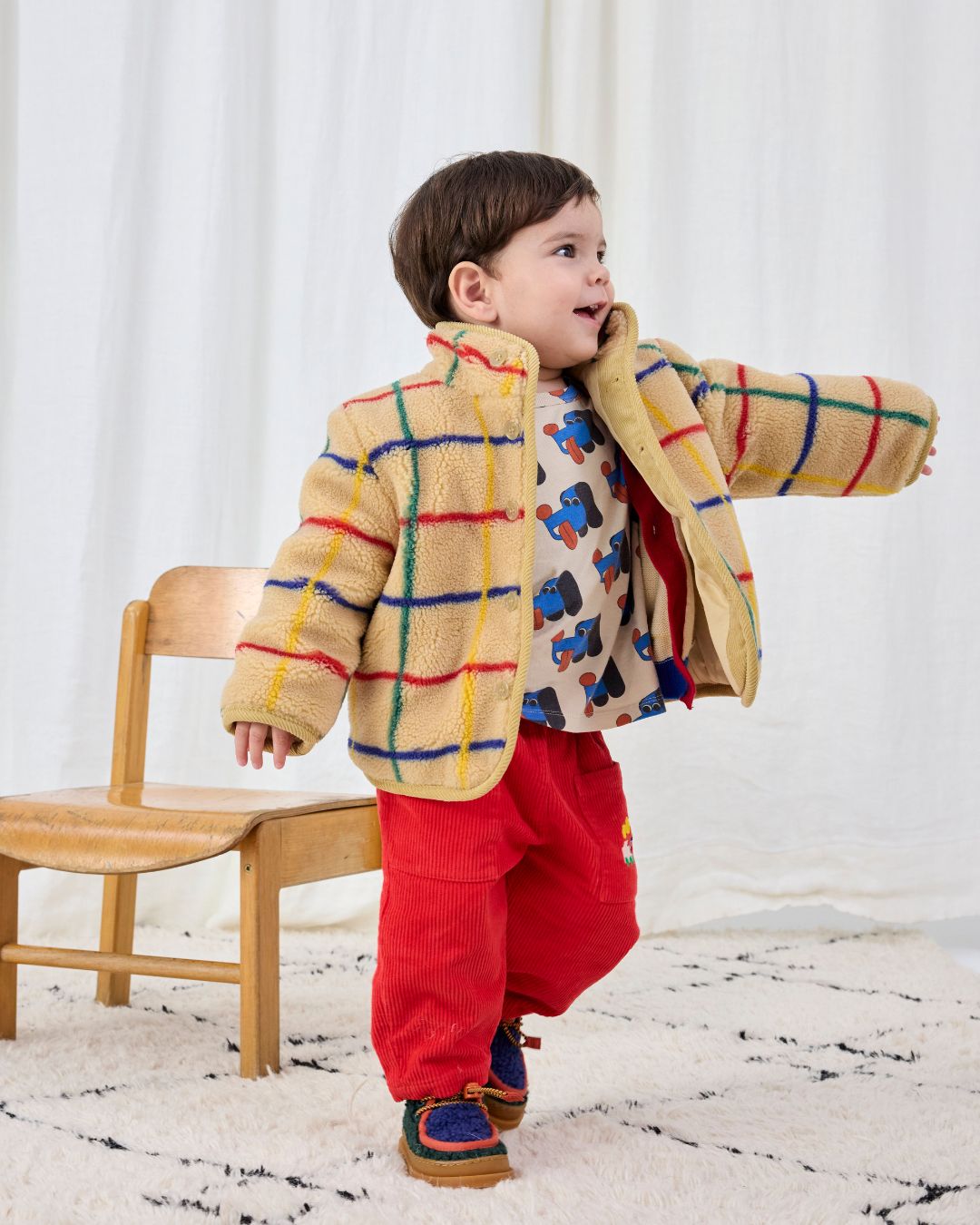 BOBO CHOSES - spodnie sztruksowe dziecięce Bobo Choo Choo Corduroy