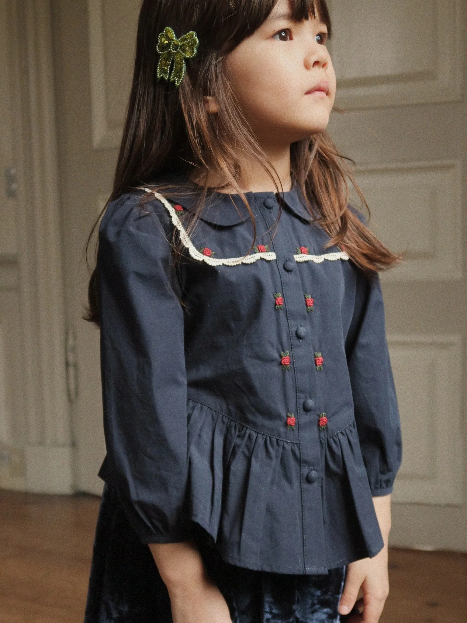 Koszula Konges Sløjd Emmy Dark Navy