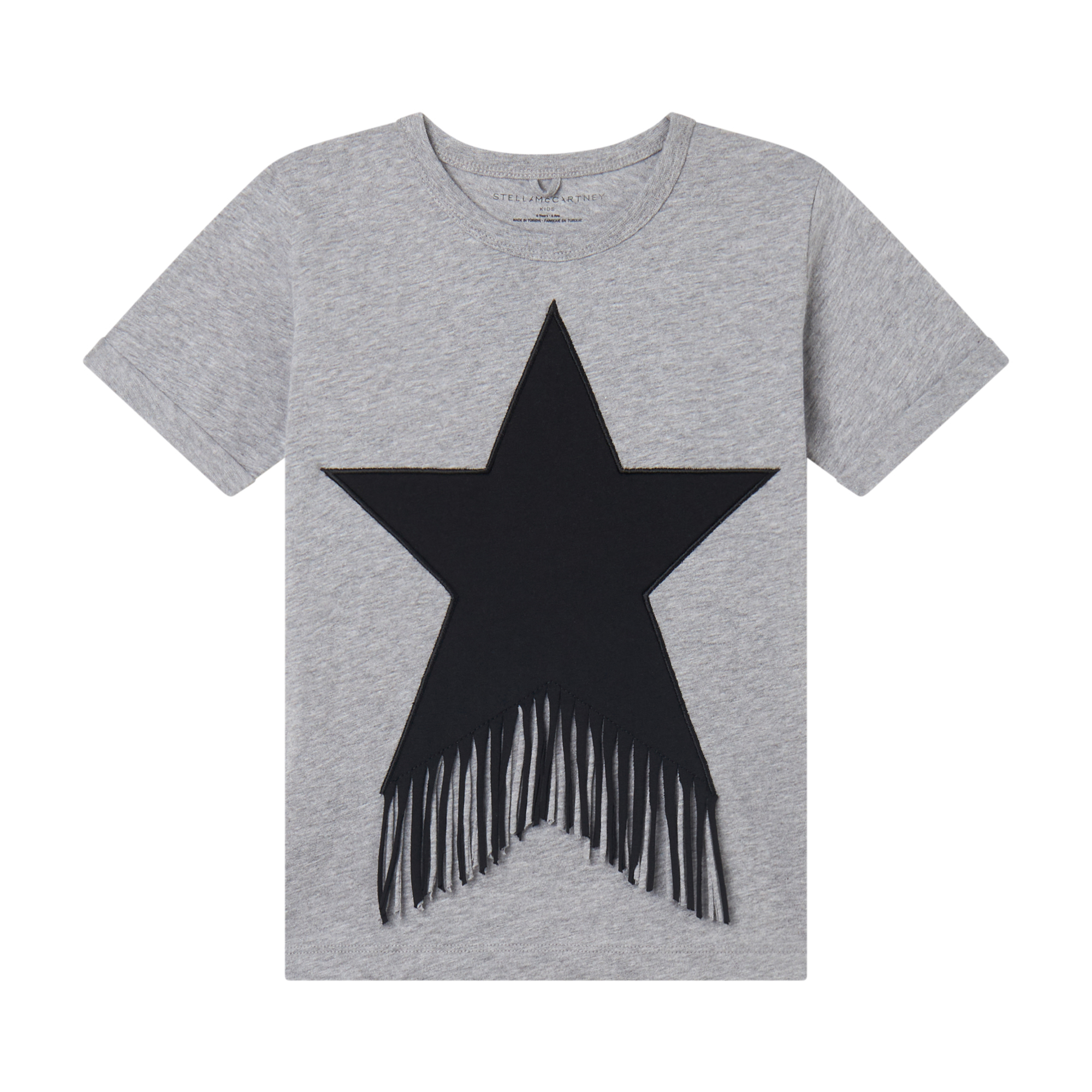Stella McCartney - koszulka z frędzlami Cotton Jersey T-Shirt