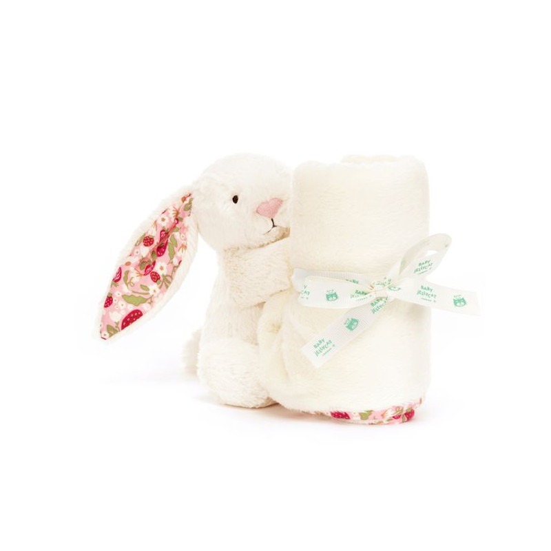 Jellycat - Króliczek „Berry” Kocyk Kremowy 70 cm