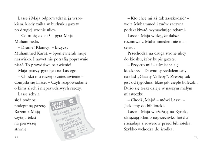 Wydawnictwo Zakamarki - Tajemnica gazety, Biuro Detektywistyczne Lassego i Mai