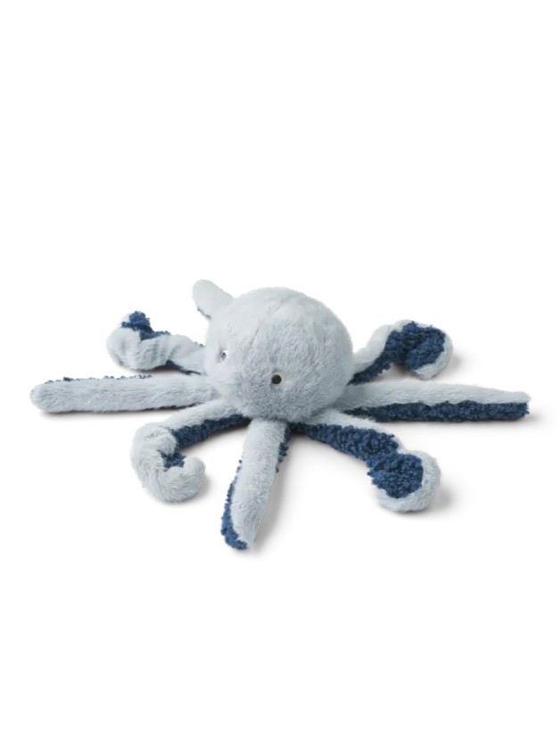 Liewood - przytulanka niemowlęca ośmiornica Binnie Octopus Teddy arctic blue