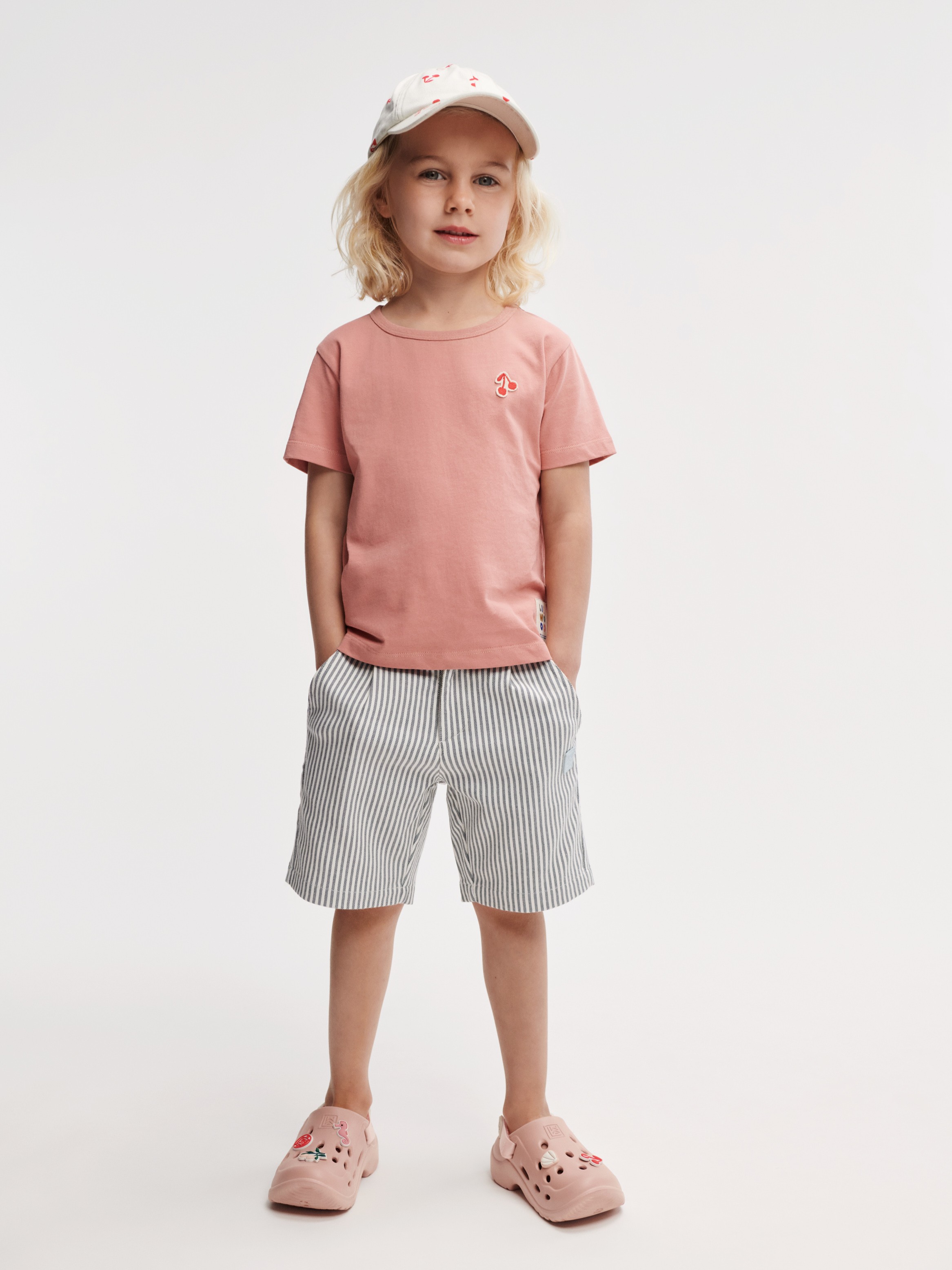 Liewood - szorty Barrett Stripe Whale Blue creme de la creme Liewood - szorty Barrett Stripe Whale Blue creme de la creme