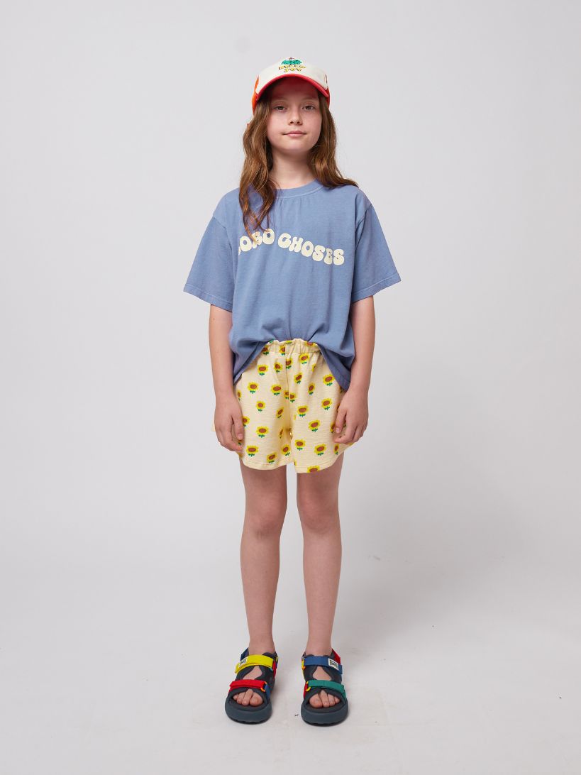 BOBO CHOSES - T-shirt dziecięcy z napisem Wavy Bobo Choses blue niebieski 