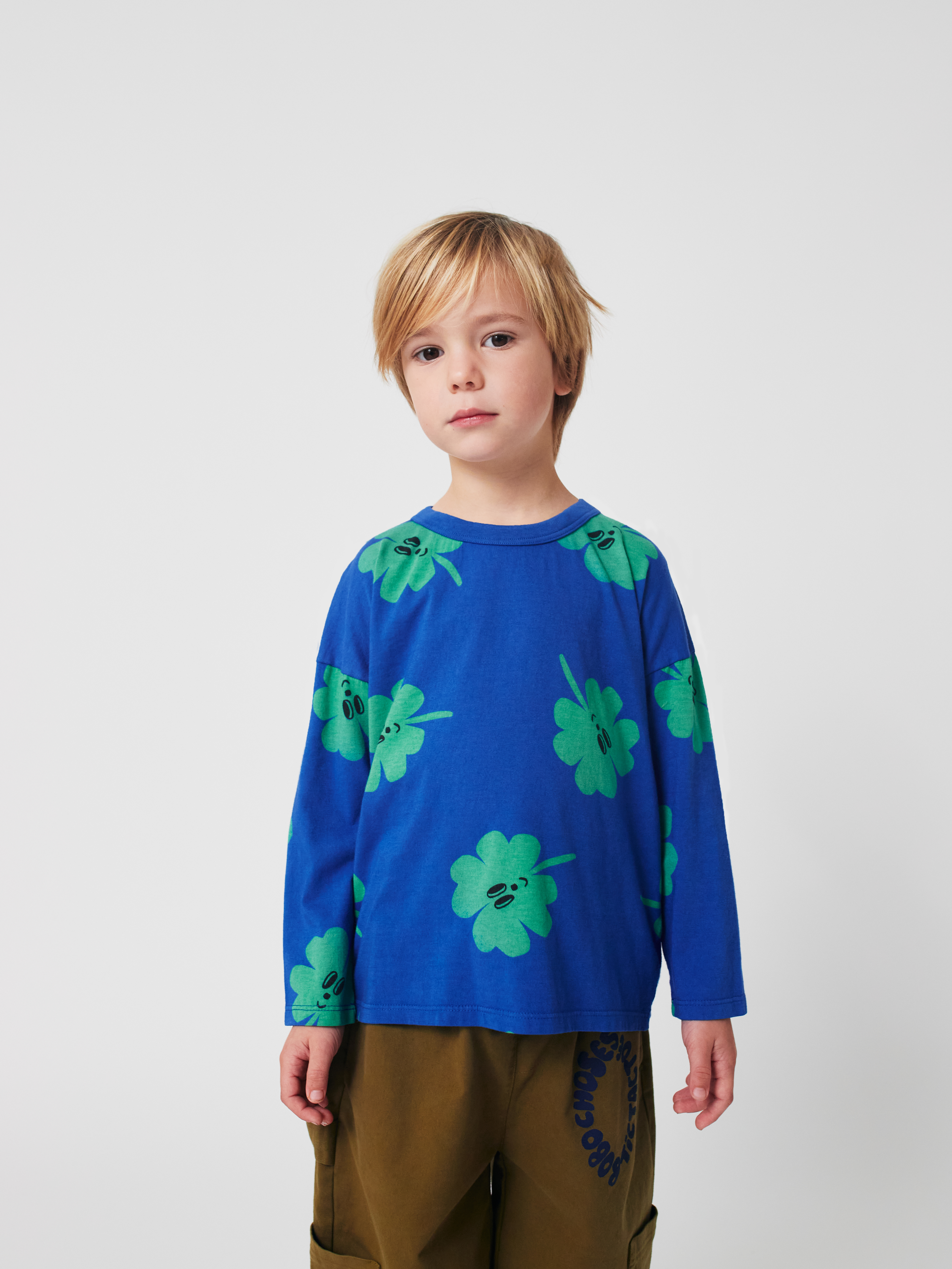 BOBO CHOSES - koszulka z długim rękawem Lucky Clover All Over T‑shirt