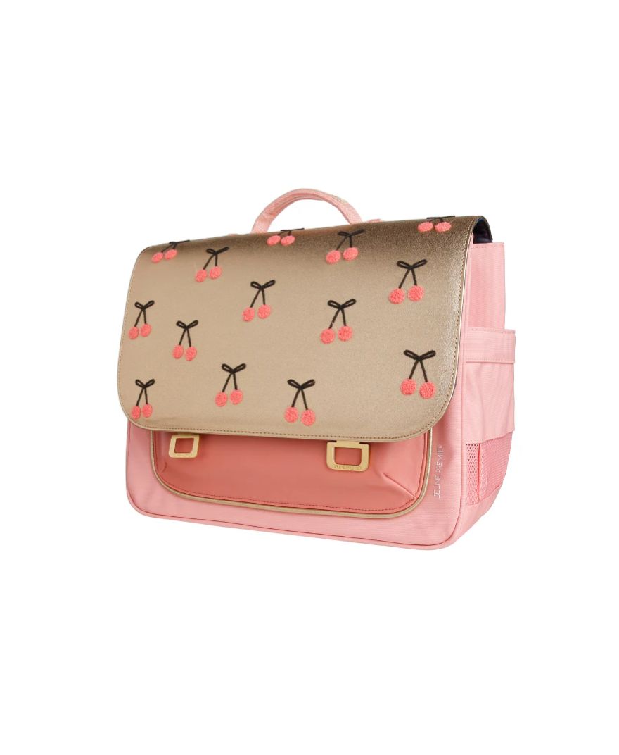 Jeune Premier - zestaw szkolny dziewczęcy It Bag Midi Cherry Pompon