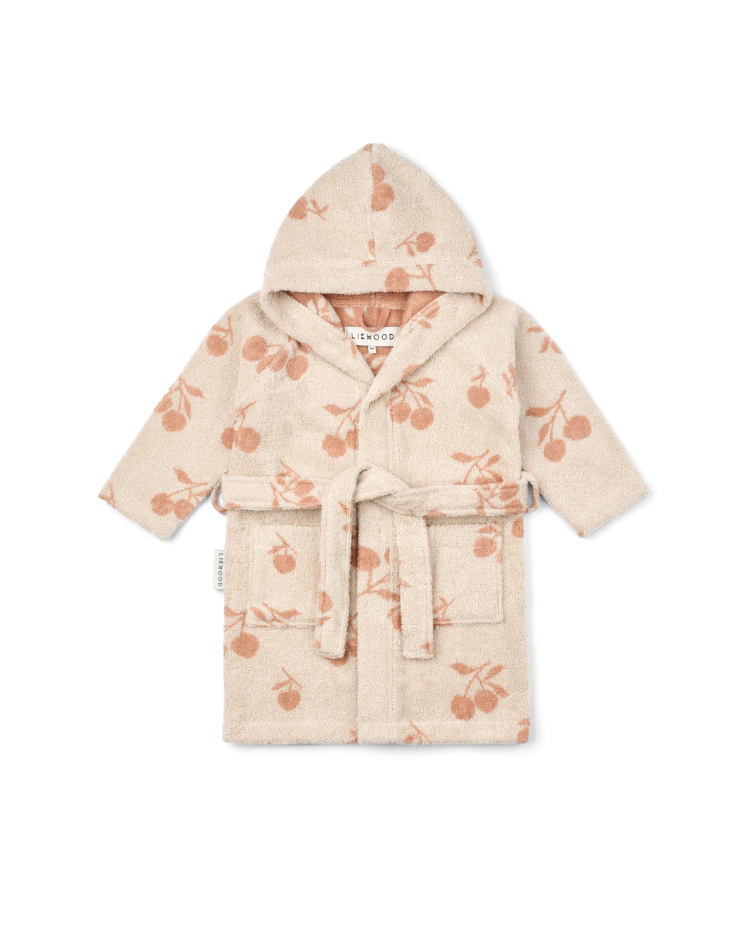 Liewood - szlafrok dziecięcy Lilana Yarn Dyed Bathrobe Peach Sea Shell