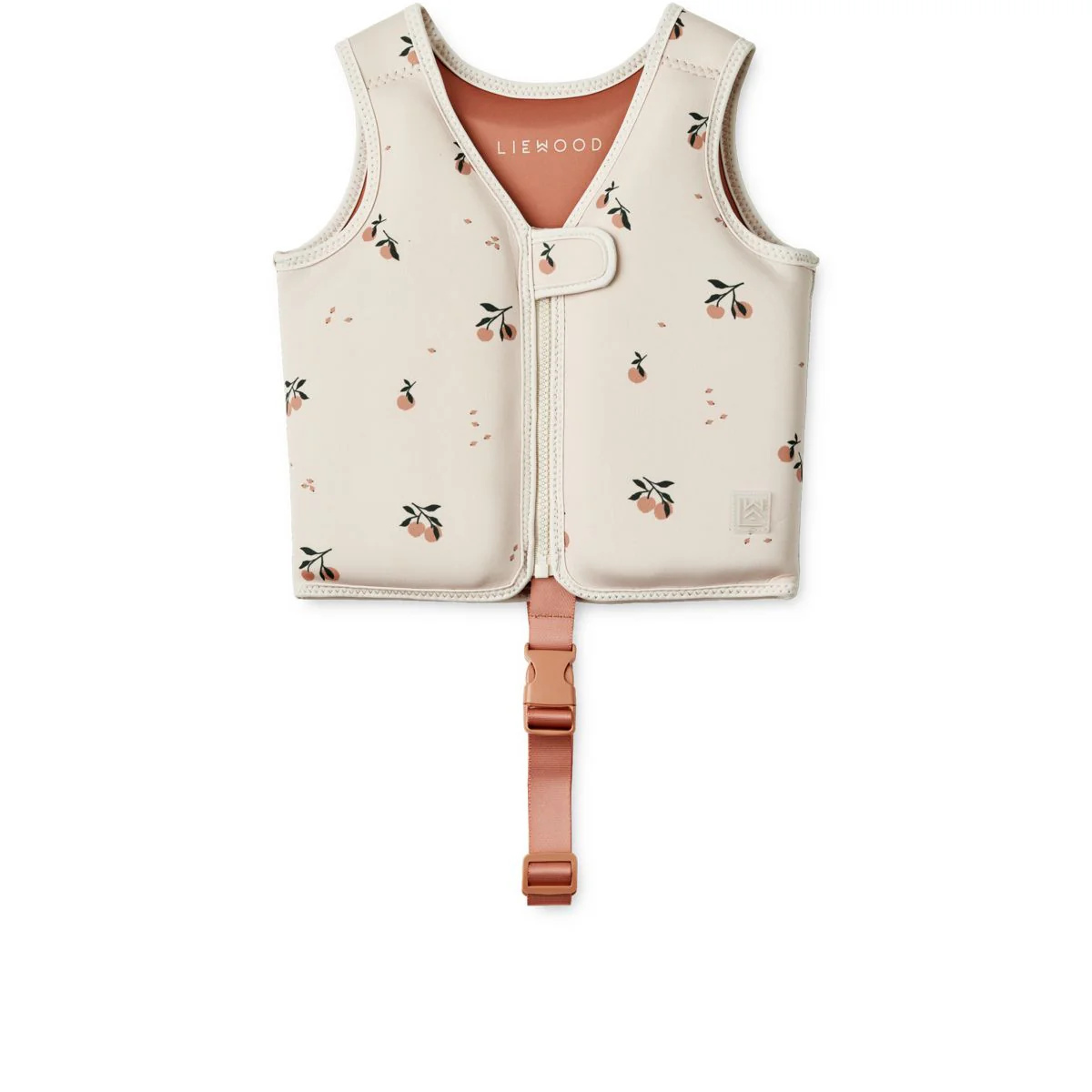 Liewood - kamizelka do pływania Dove Swim Vest Peach Sea Shell