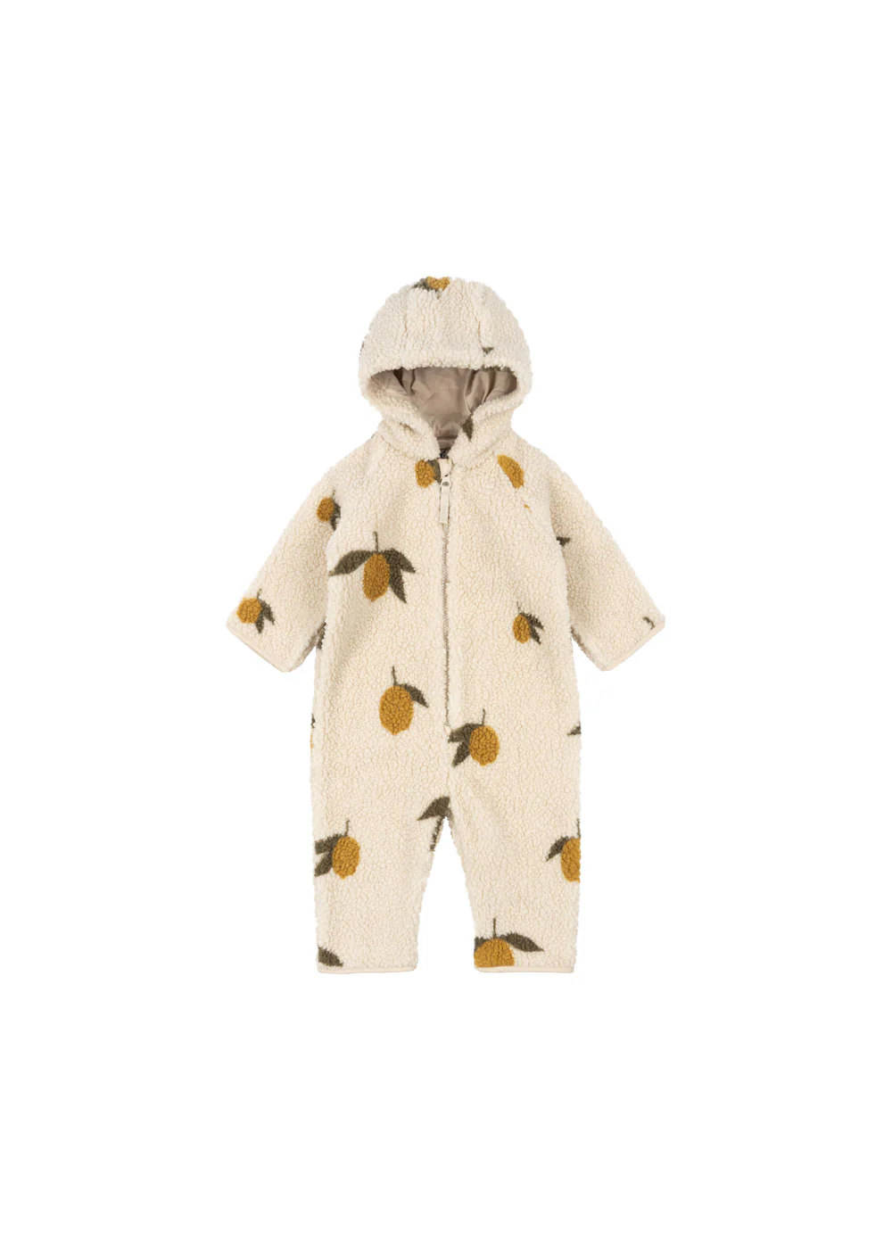 Konges Sløjd - kombinezon niemowlęcy Jody Teddy Onesie Mon Grand Citron