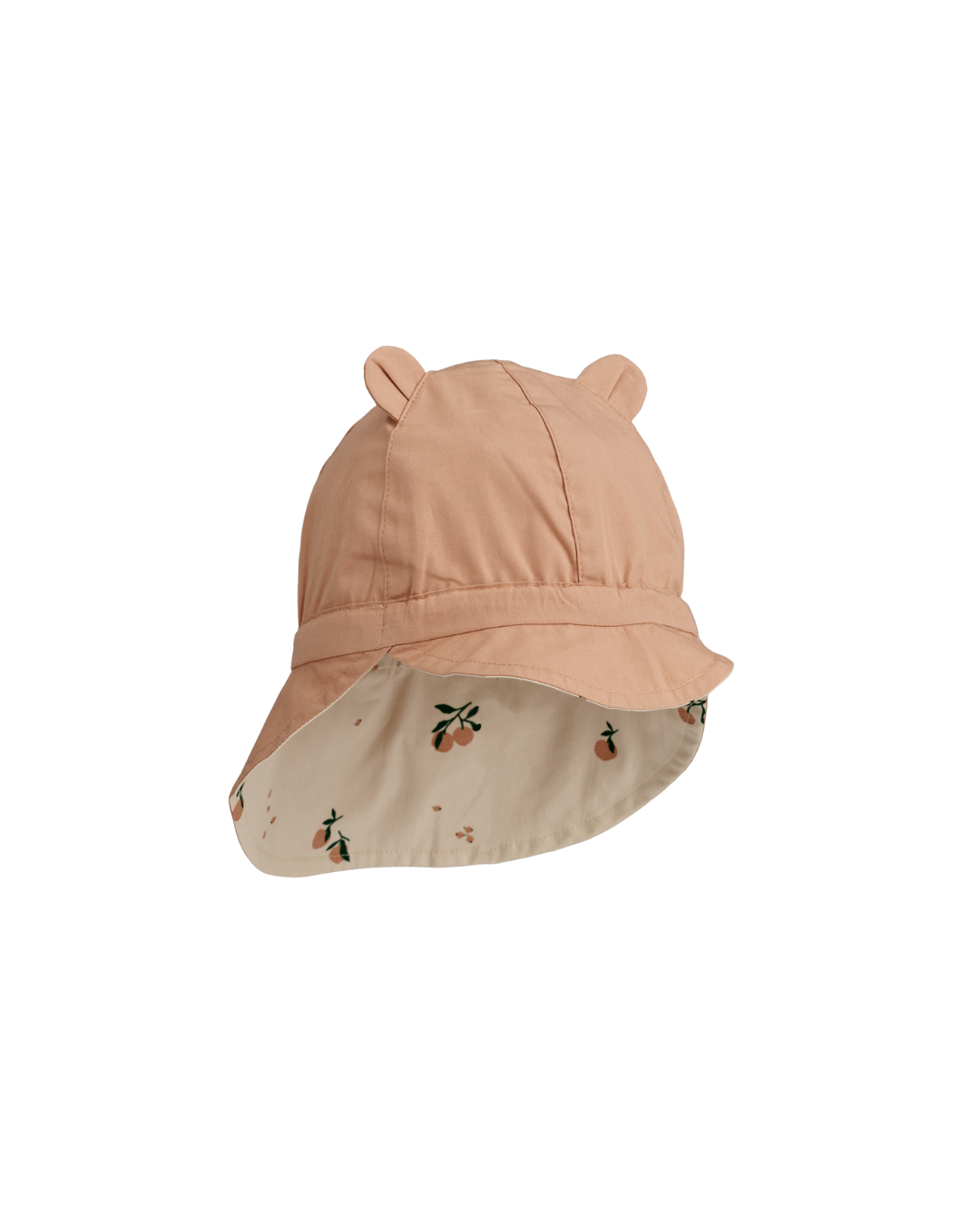 Liewood - dwustronny kapelusz przeciwsłoneczny Gorm z uszami peach seashell pale tuscany