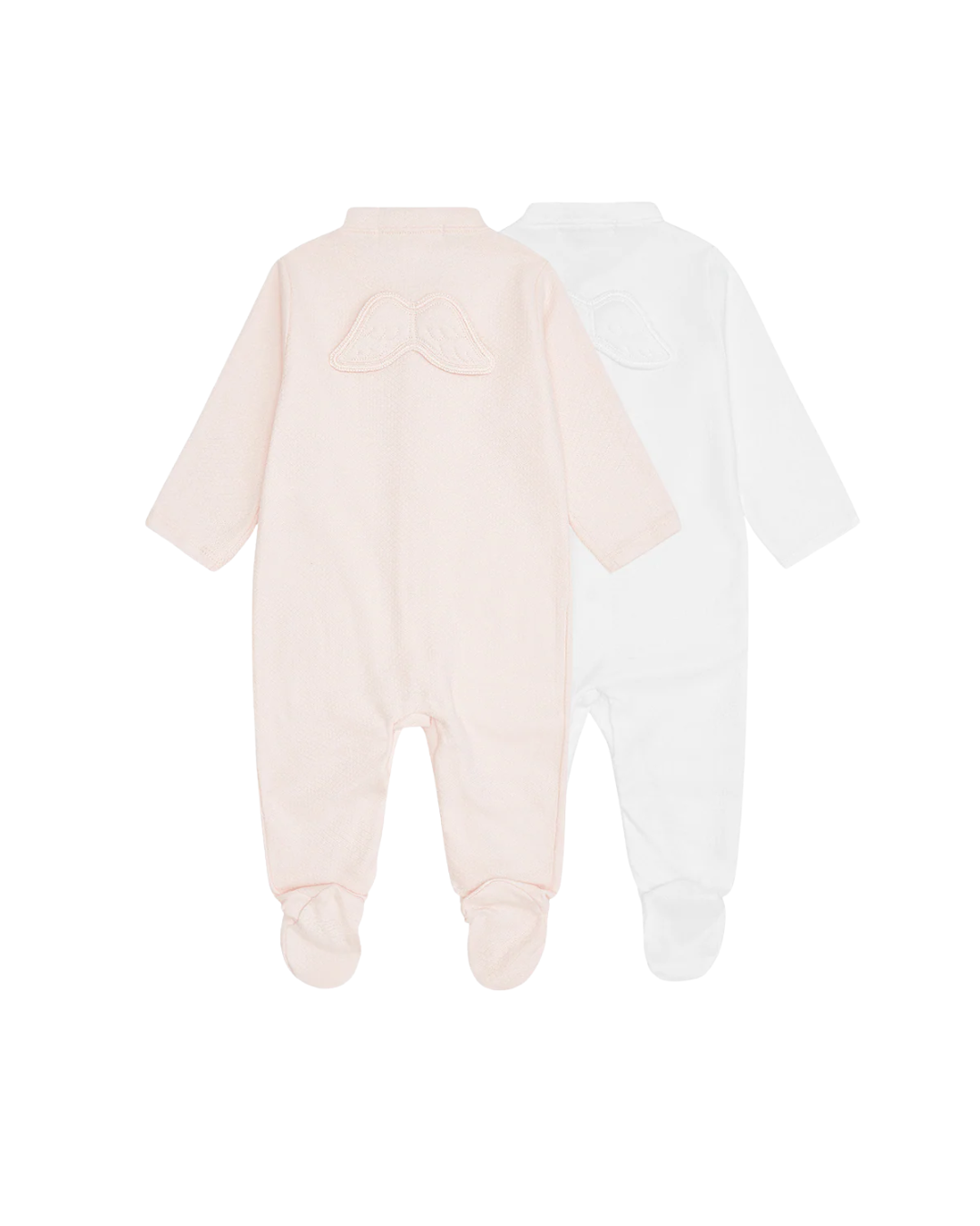 Zestaw 2 pajacyków niemowlęcych Marie-Chantal Pointelle Angel Wing Różowy