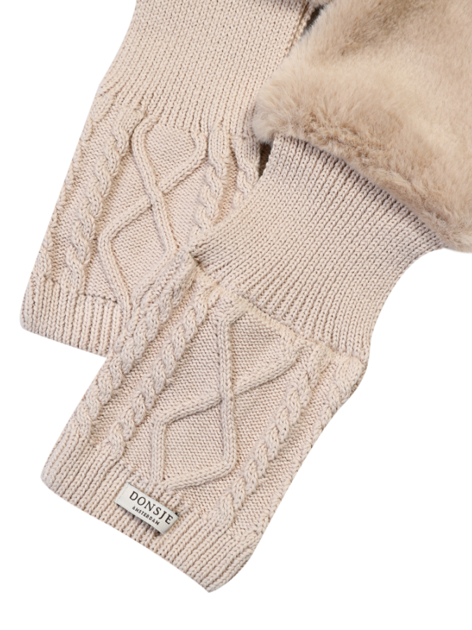 Donsje - szalik Ailssa Scarf Soft Sand Teddy