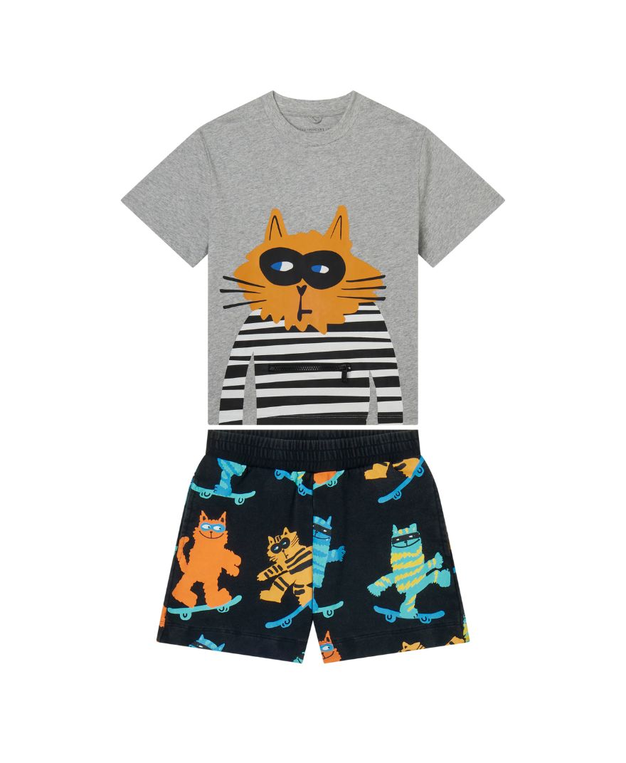 Stella Mccartney - stylizacja dla chłopca Cat Graphic